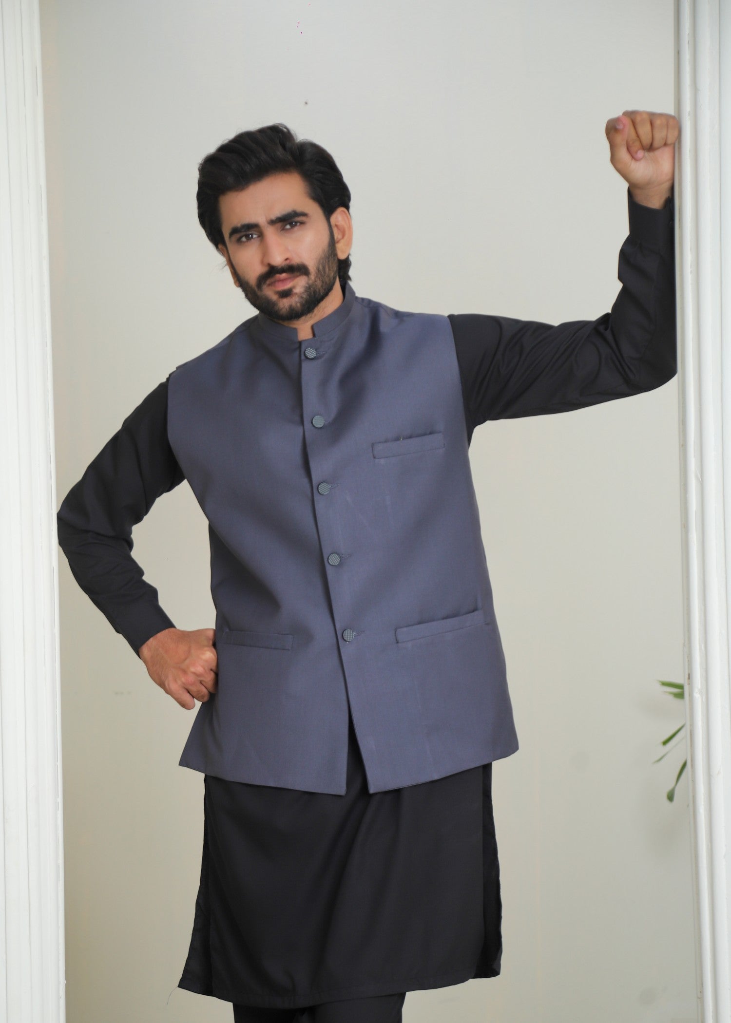 suiting Waistcoat in Yale blue