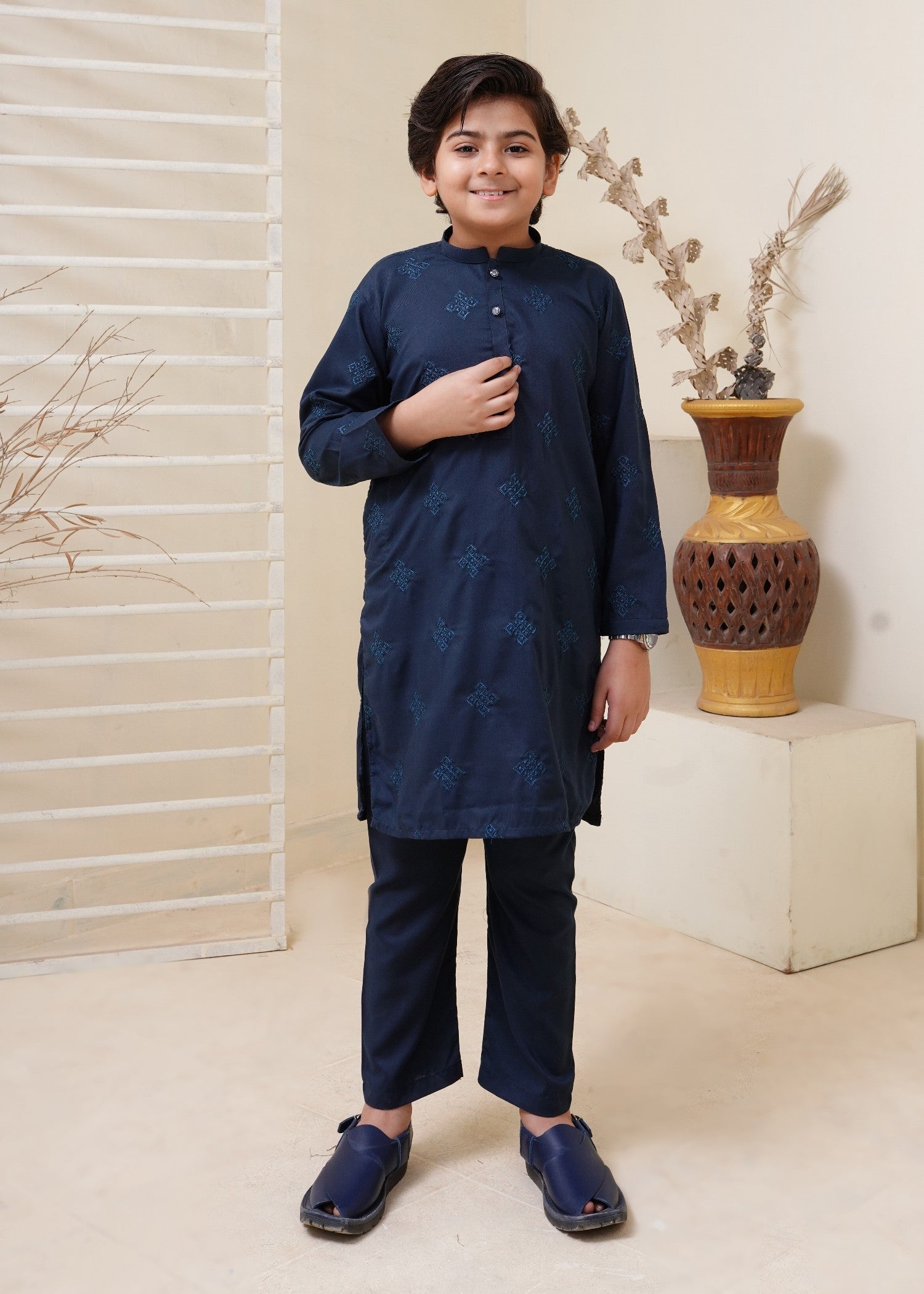 wash & wear Kurta Set in Blue