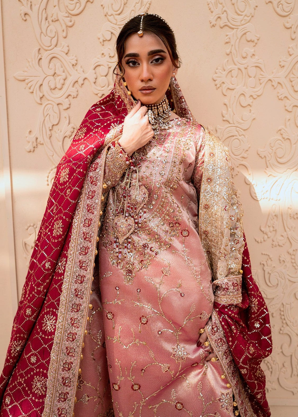 tissue Unstitched in Tea rose pink