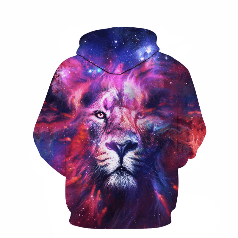 Digital Print Hoodie Long Sleeve Couple Sweatshirt