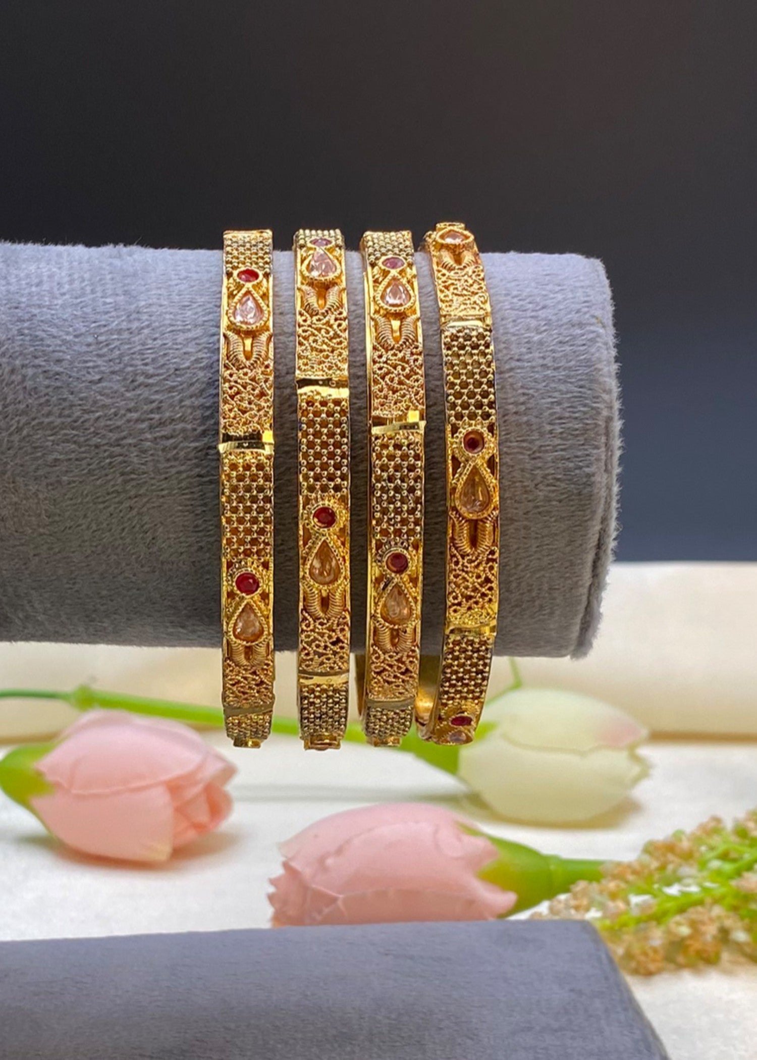 Bangles in Multi Color by - Trendy Women Bangles PZI4605