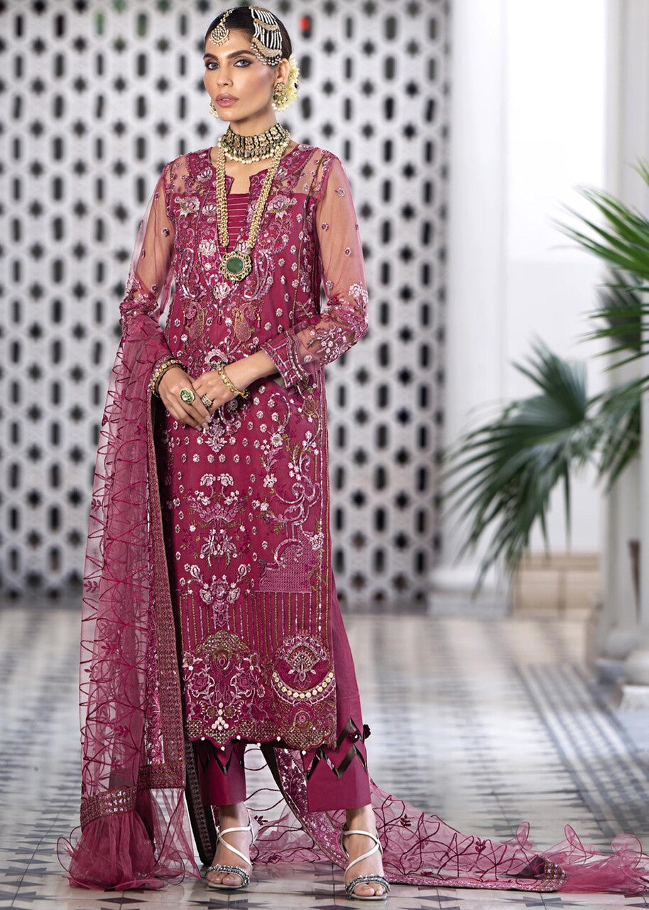 net Unstitched in Burgundy