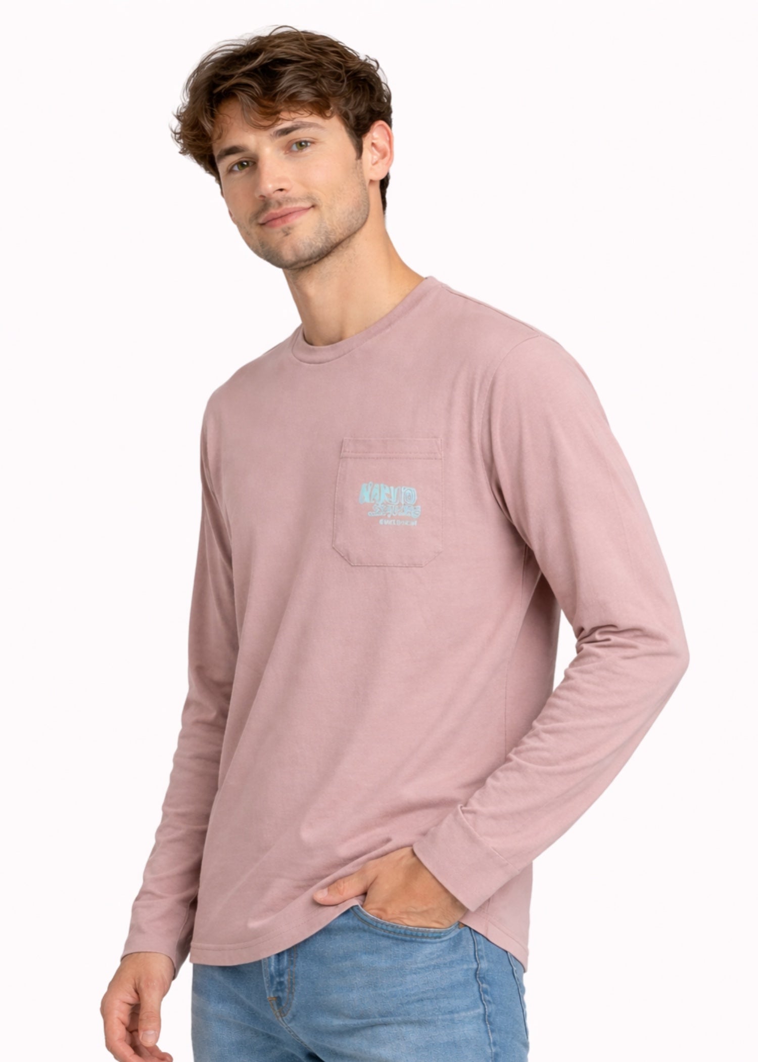 cotton T Shirt in Baby pink