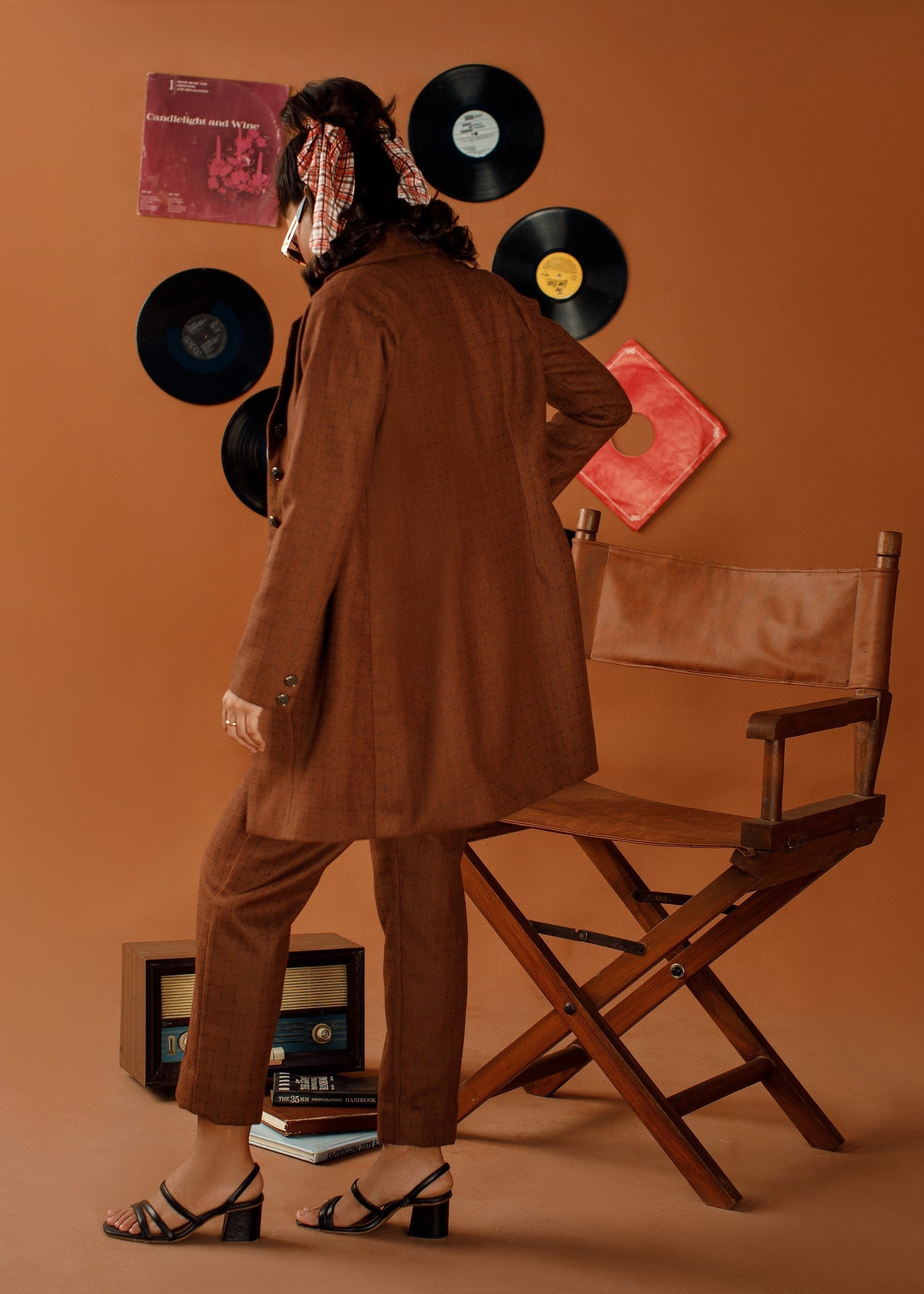 wool Blazer in Walnut brown