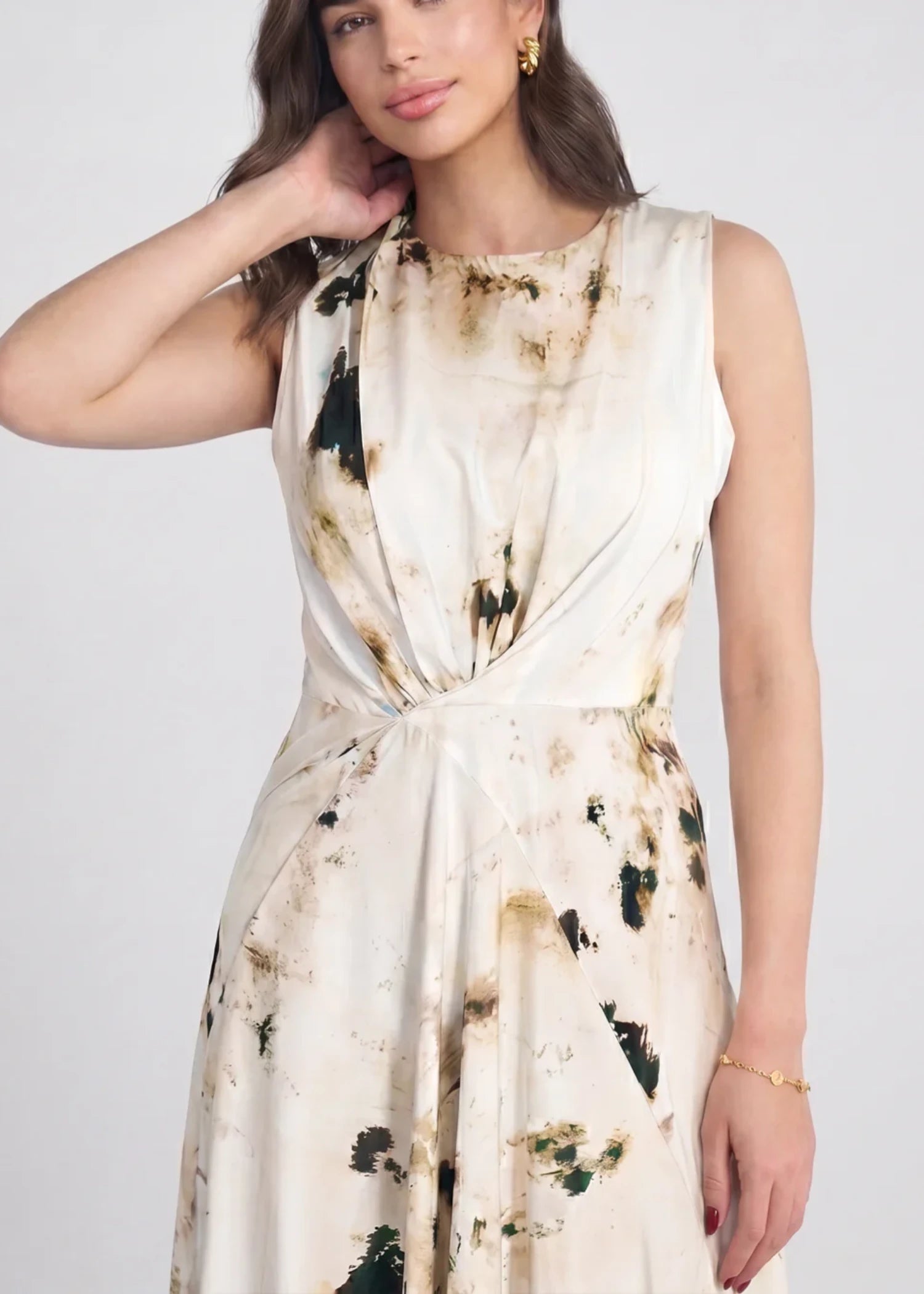 polyester Maxi in Ivory