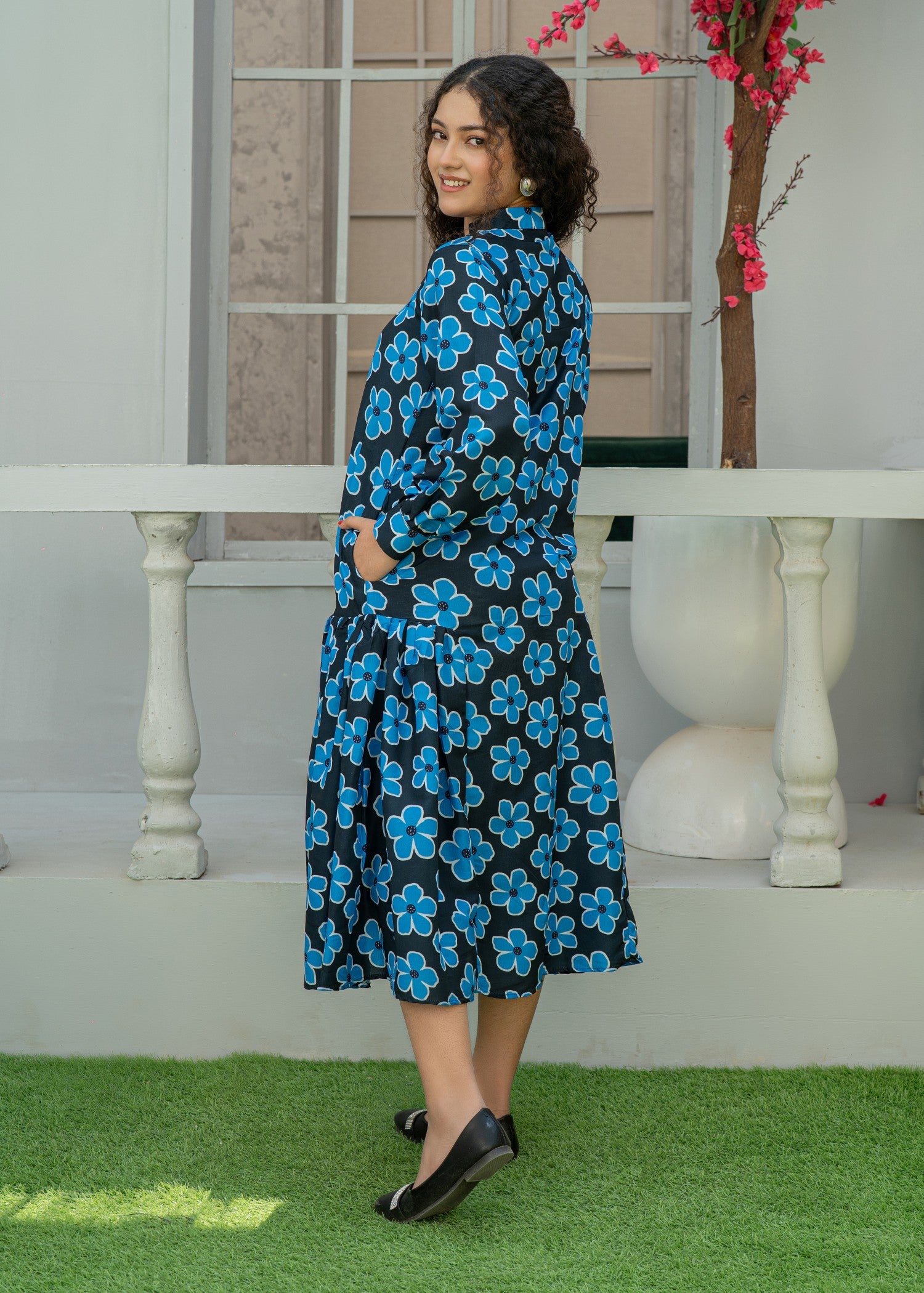 silk Maxi in Blue