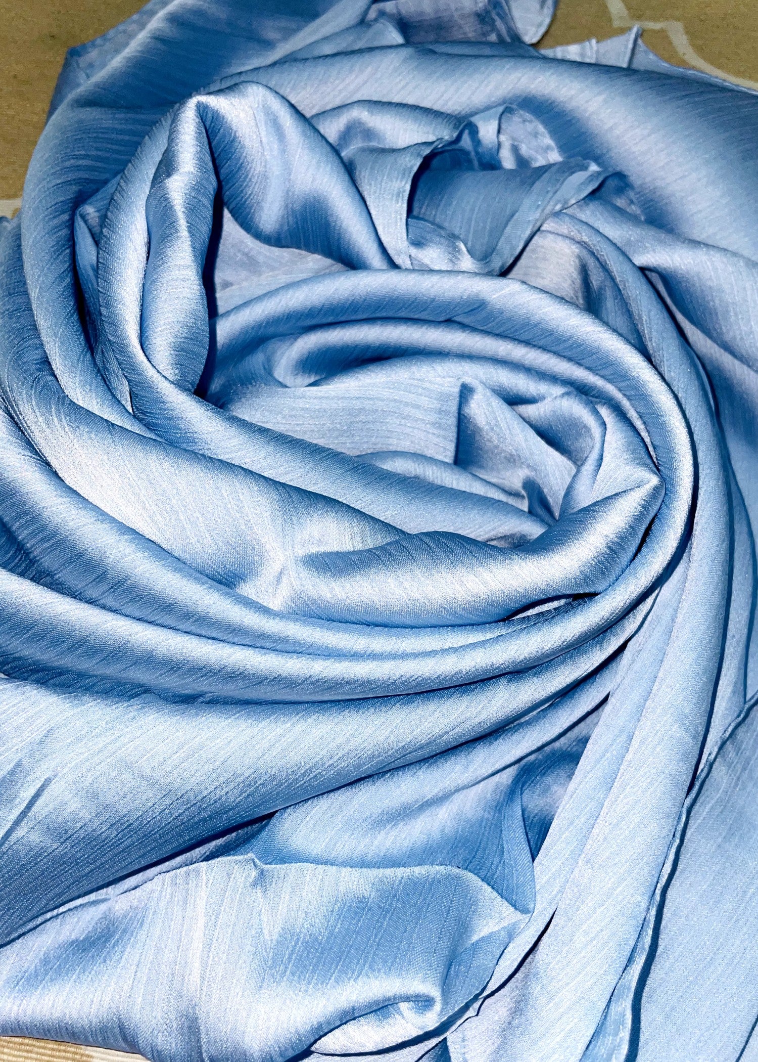 silk Hijab in Blue lagoon