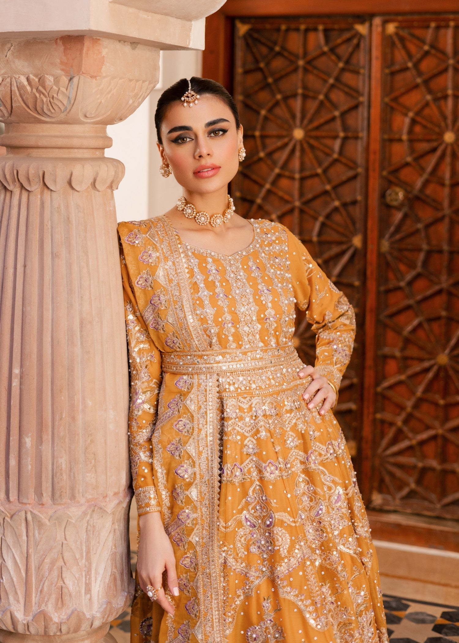 chiffon Maxi in Mustard