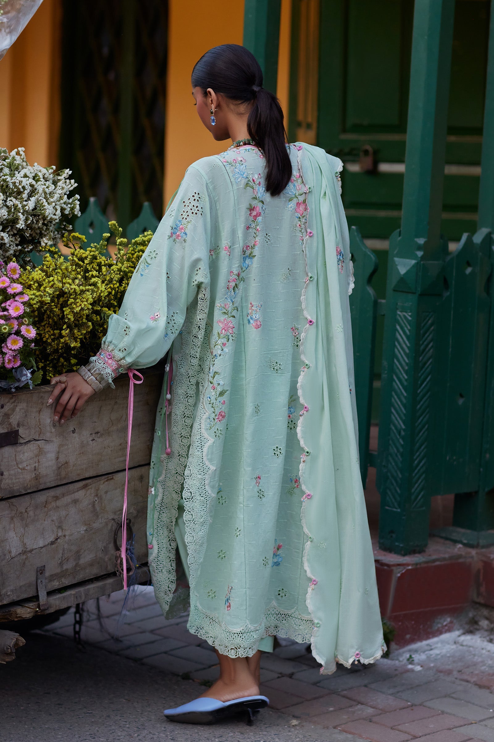 Festive Luxury Lawn – Jade Vine Reverie (Z-12)