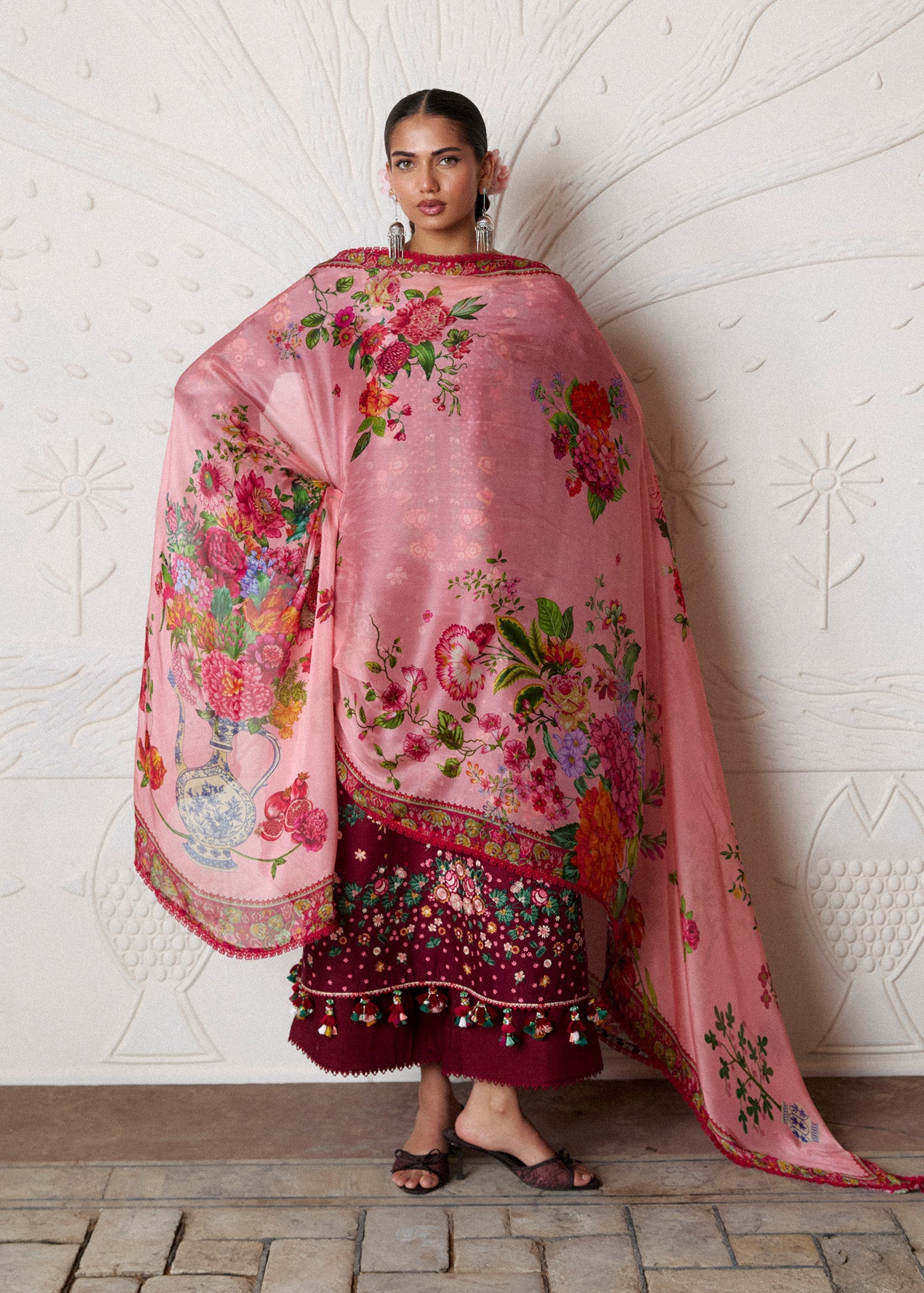 Zan Festive Luxury Lawn – Kestane