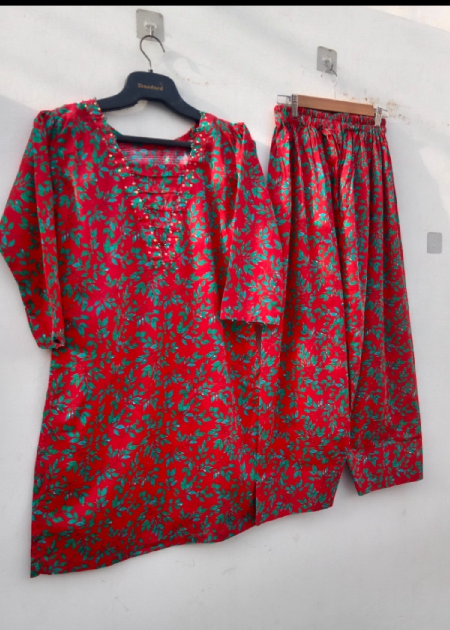 textured lawn Co Ord Sets in Raspberry pink