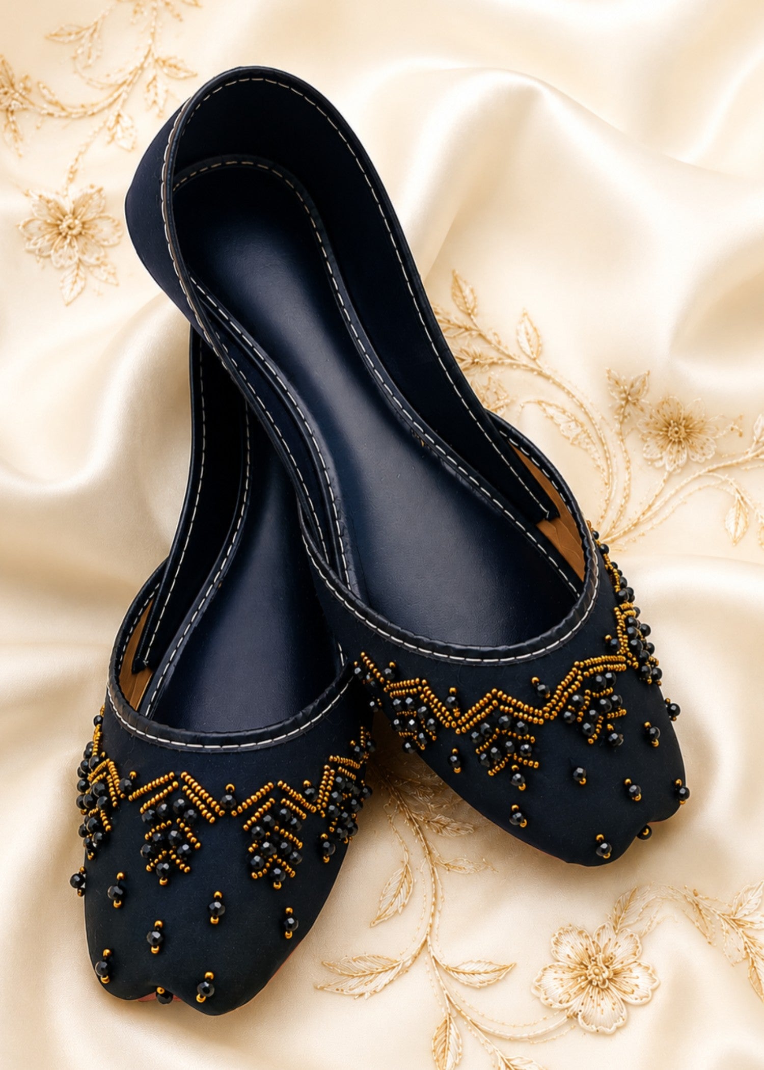 Khussa in Black by - High Quality Women Khussa FHW7450