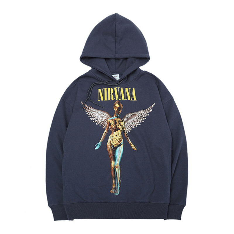 European and American Fashion Brand Nirvana Band Angel Sweatshirt Hoodie