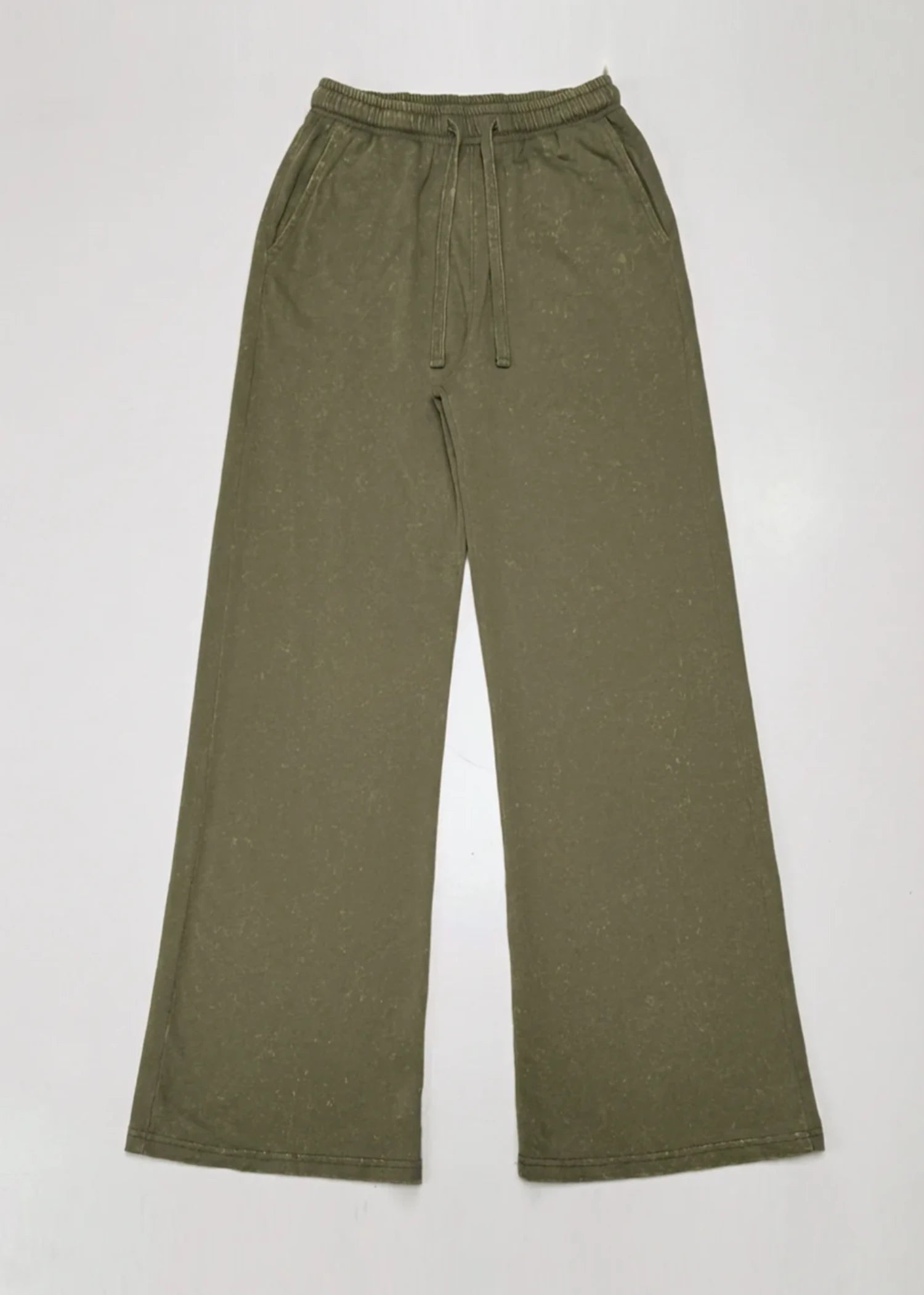 cotton Trousers in Olive green