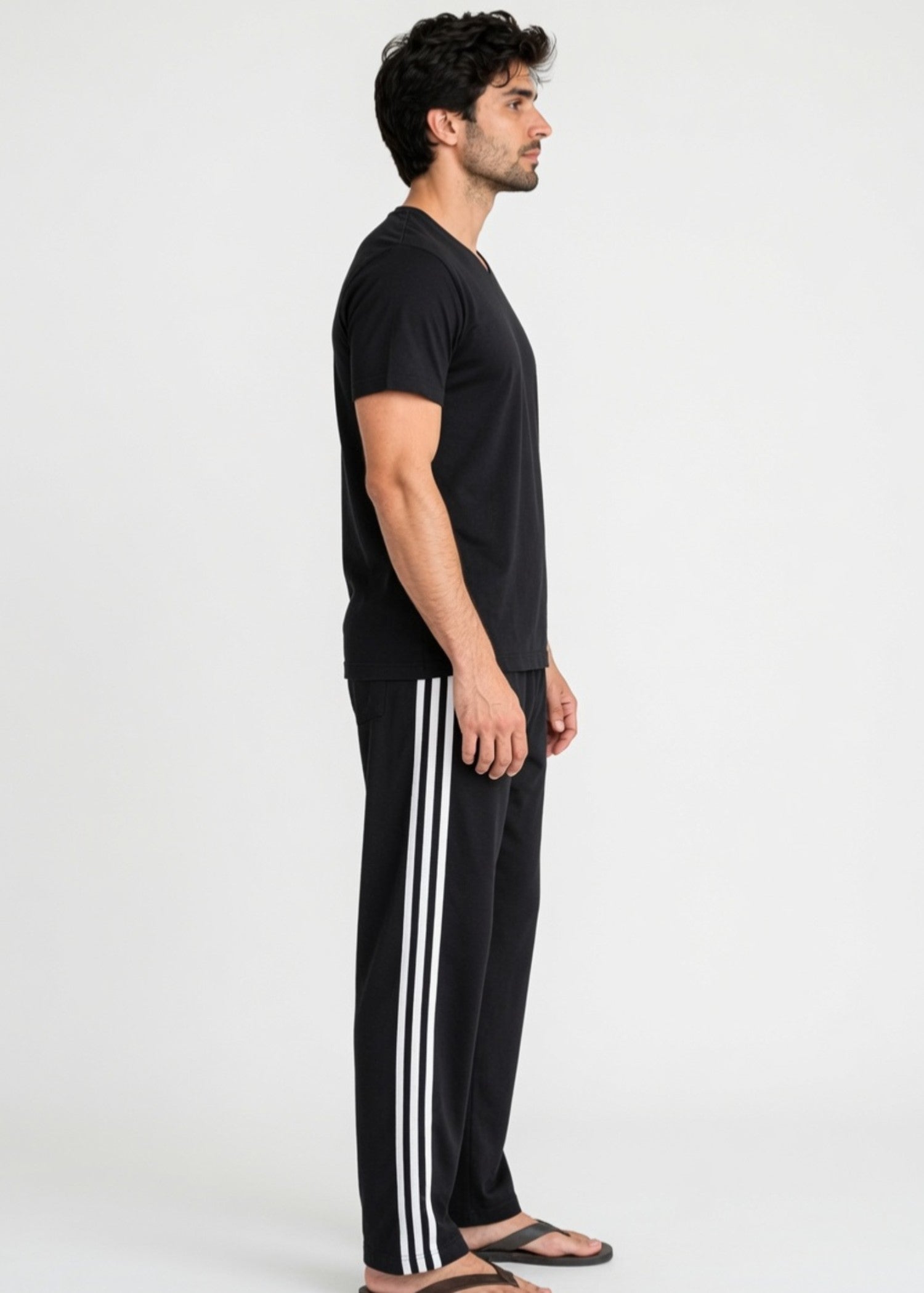 cotton jersey Tracksuit in Black