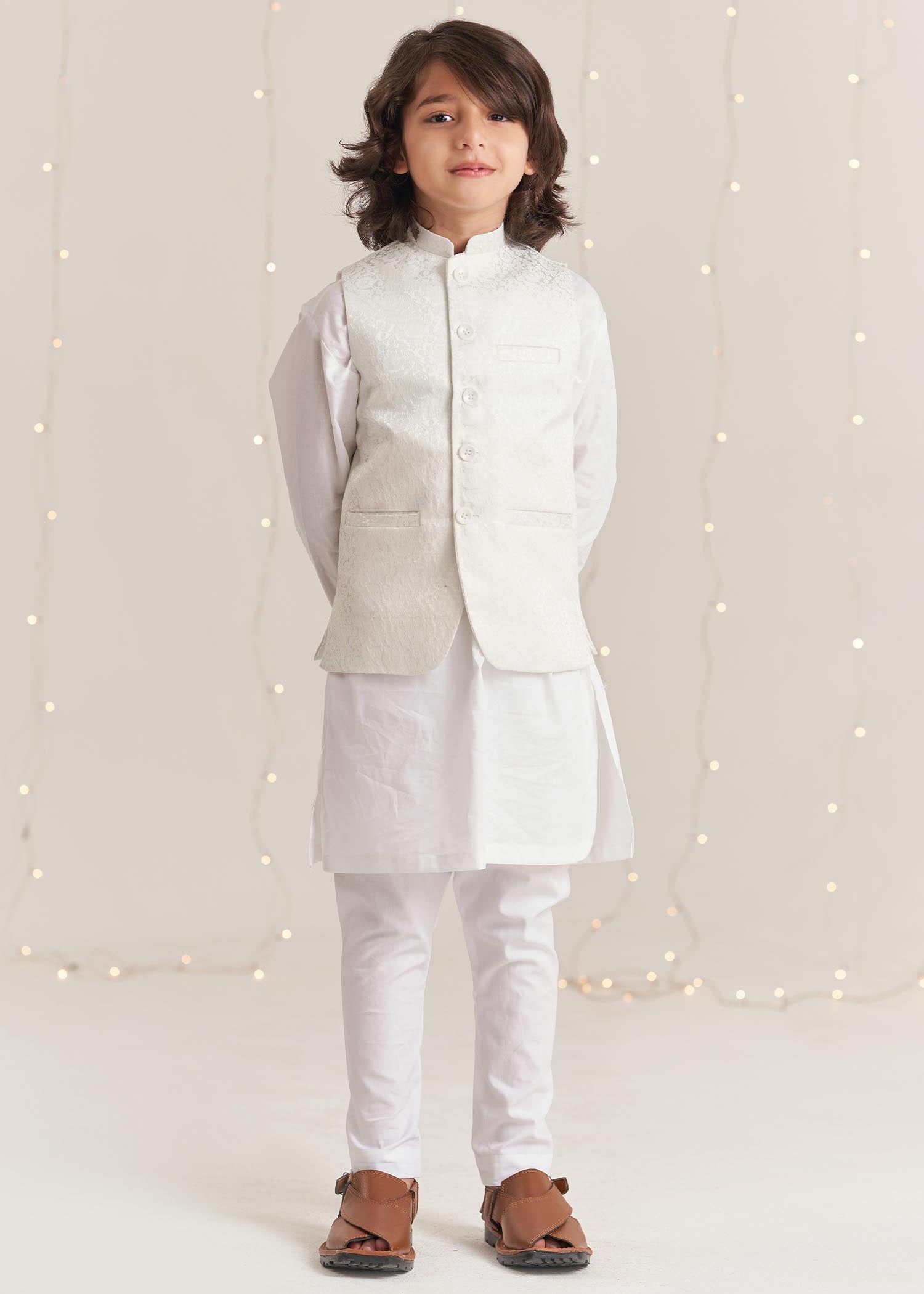 karandi Waistcoat in White