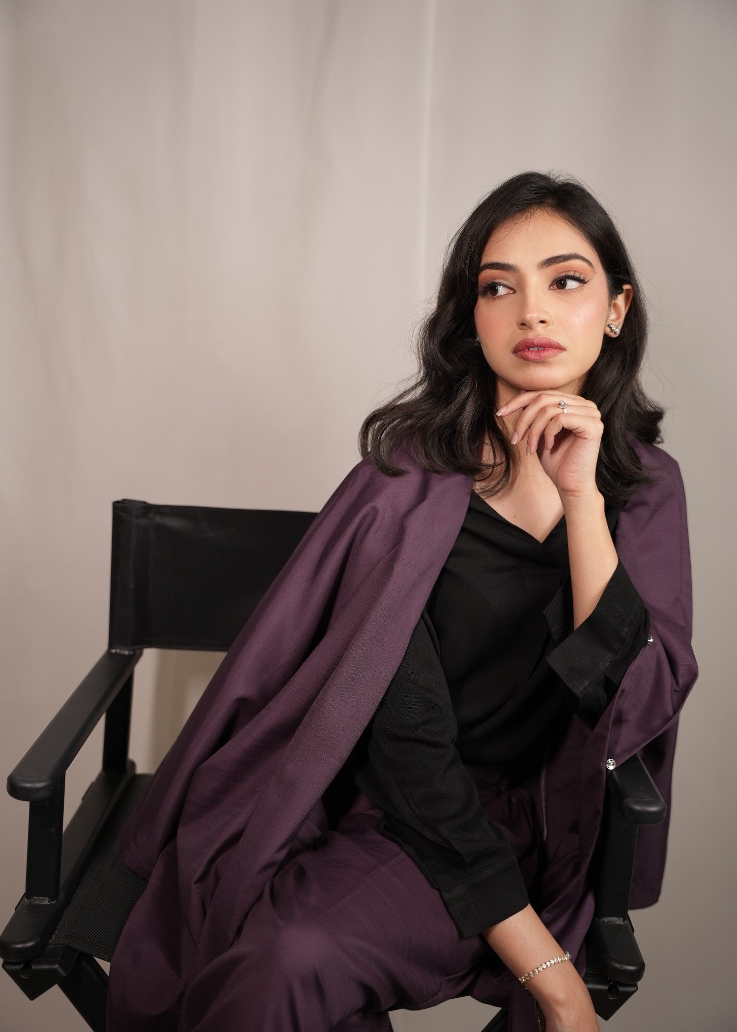 wash & wear Co Ord Sets in Purple