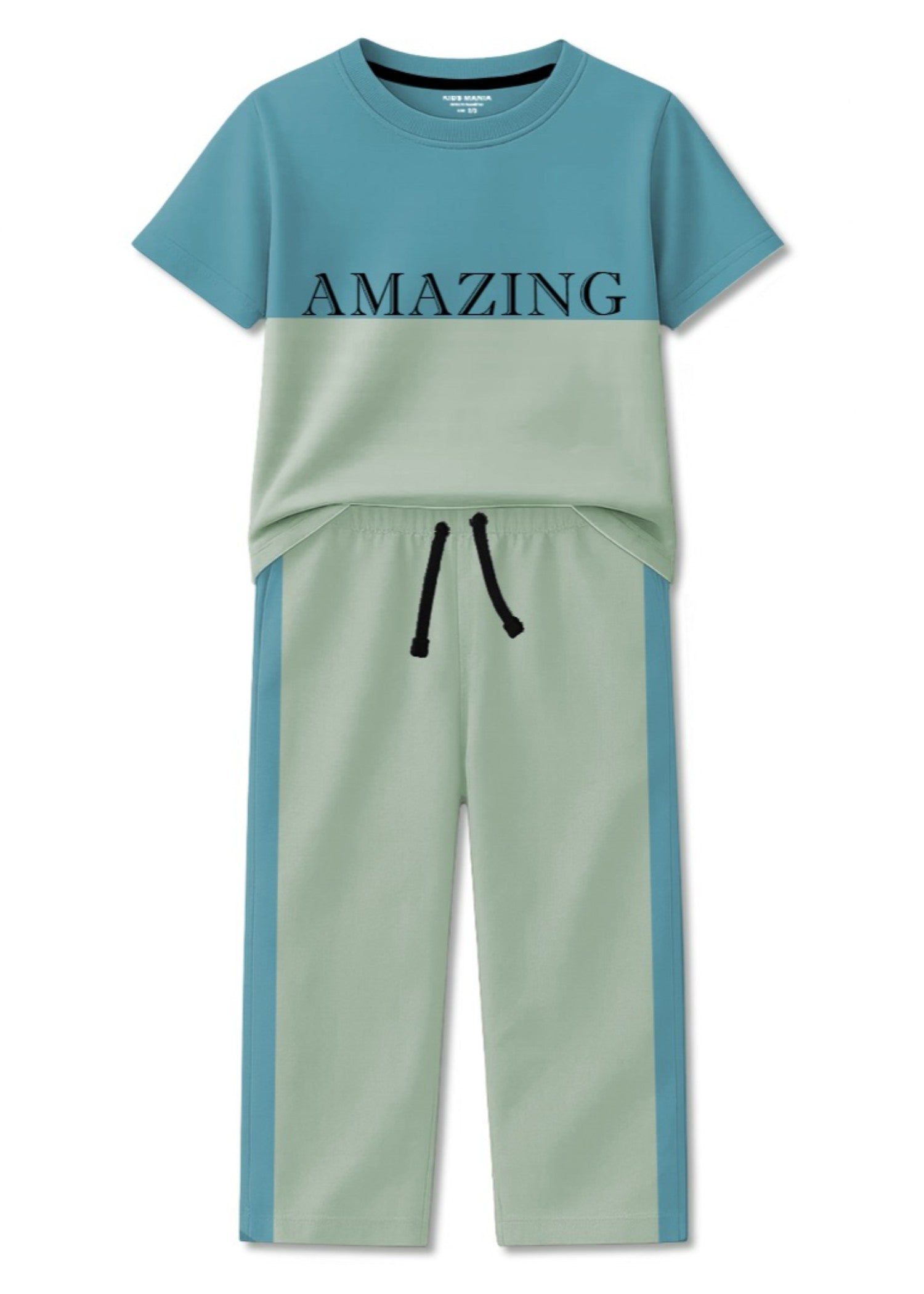 cotton Tracksuit in Teal, sage green
