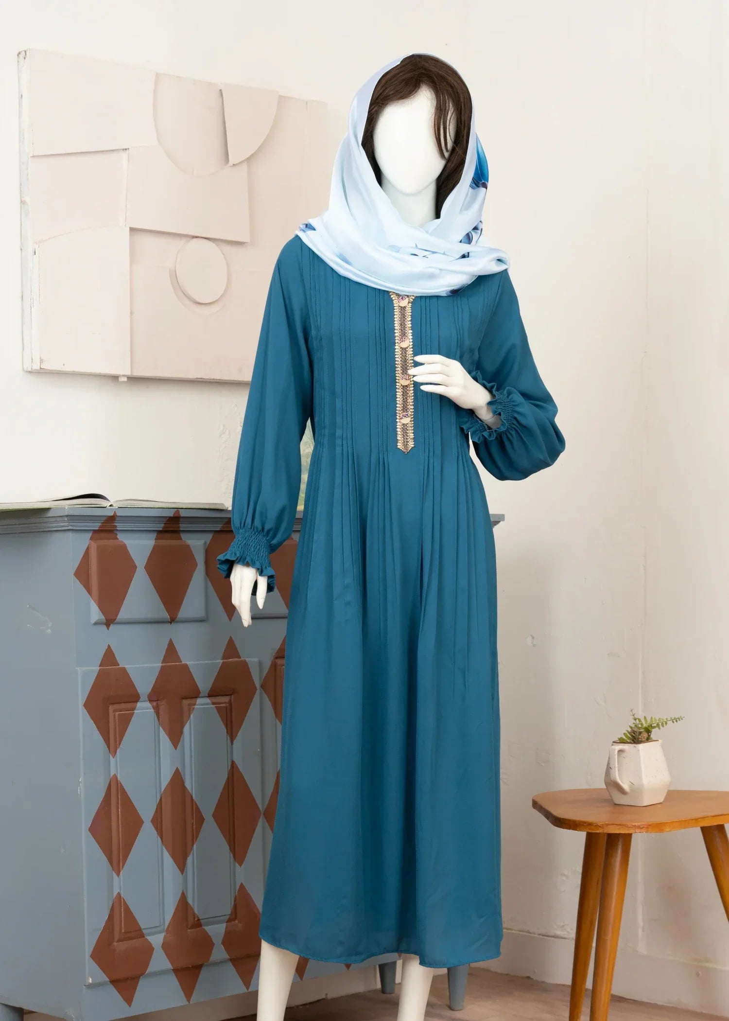 georgette Maxi in Cerulean