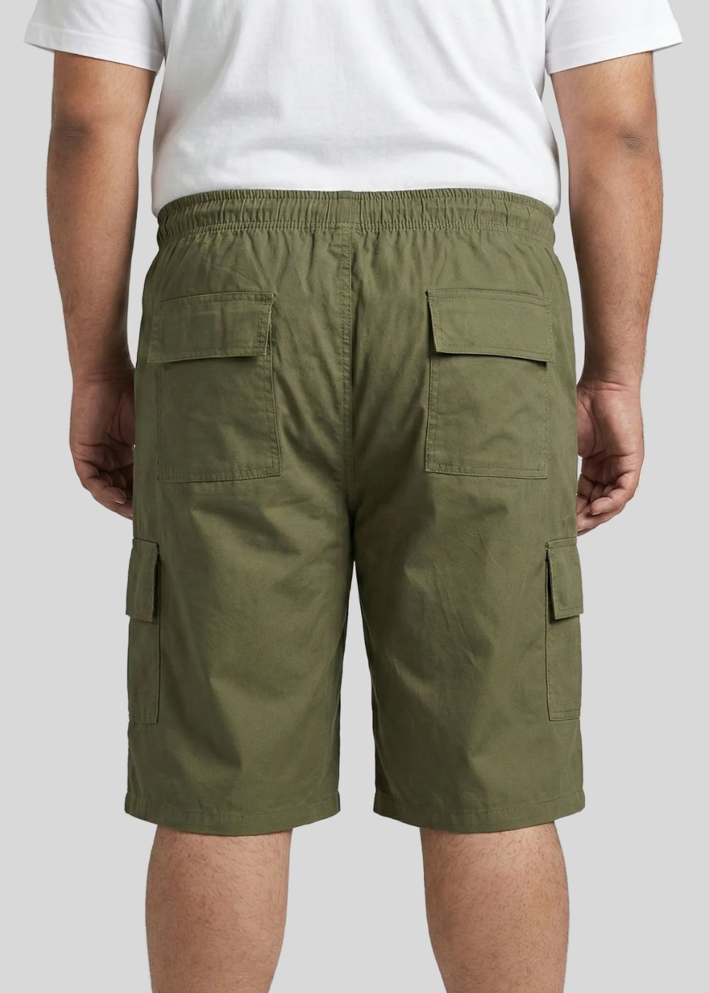 cotton Shorts in Olive green