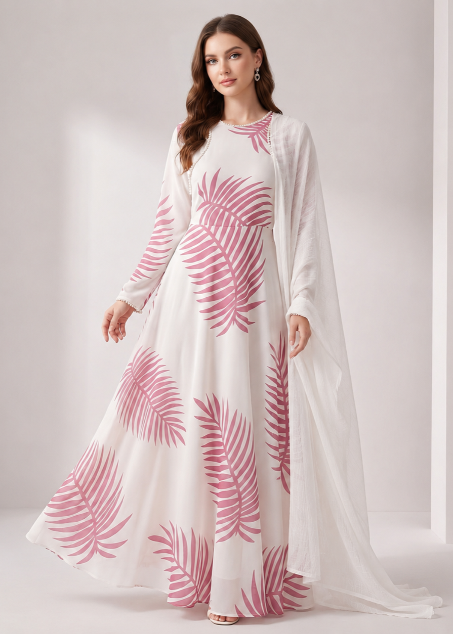 chiffon Maxi in White