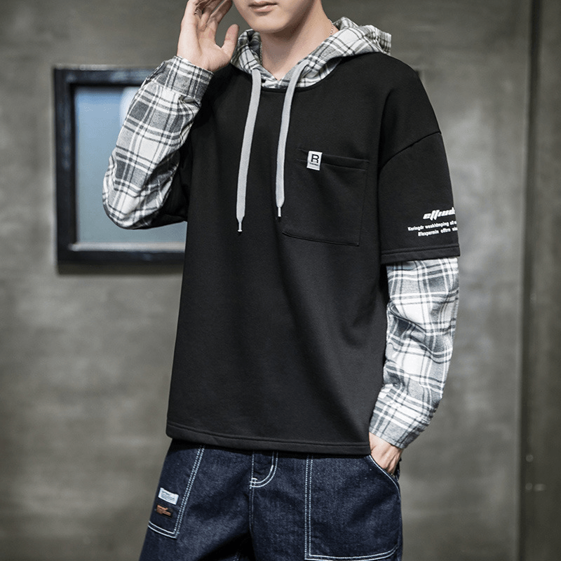 New Long-Sleeved Men'S Trendy Loose Bottoming Shirt Thin Sweater