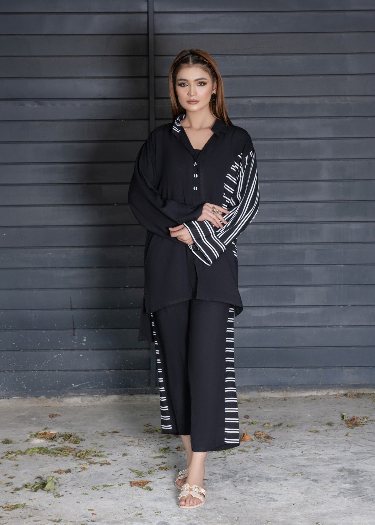 viscose Co ord Sets in Black