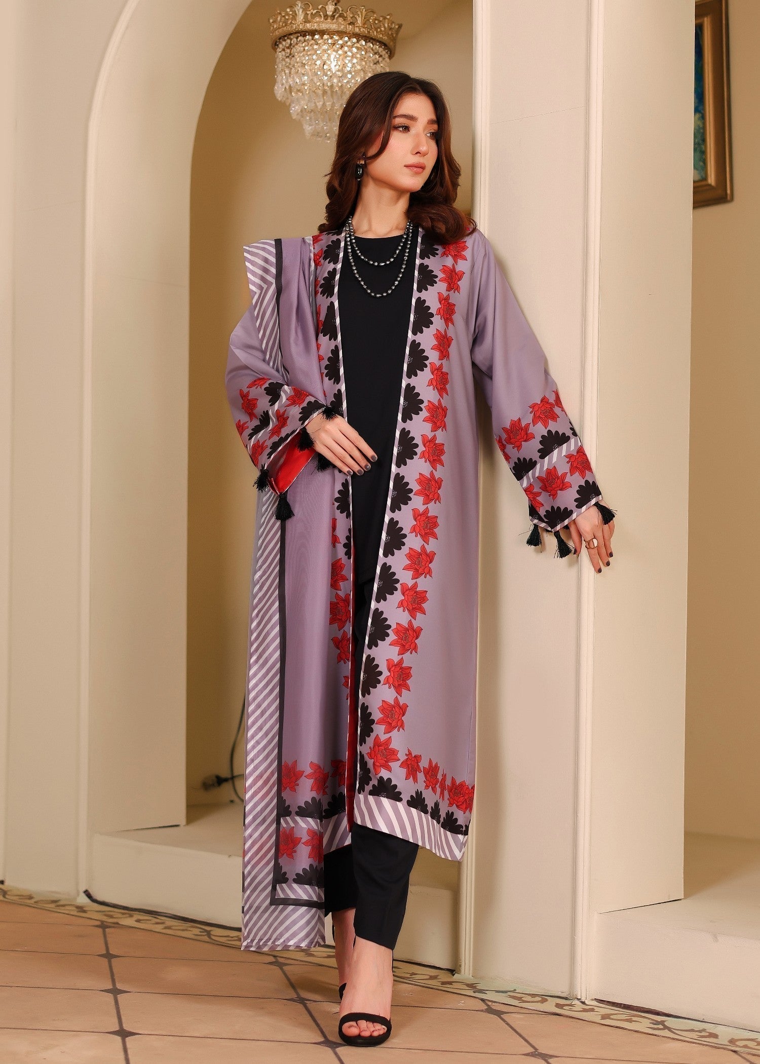 cambric Gown in Violet