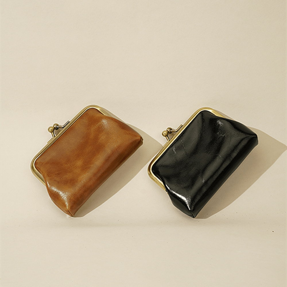 Retro Niche Design Leather Mini Coin Purse