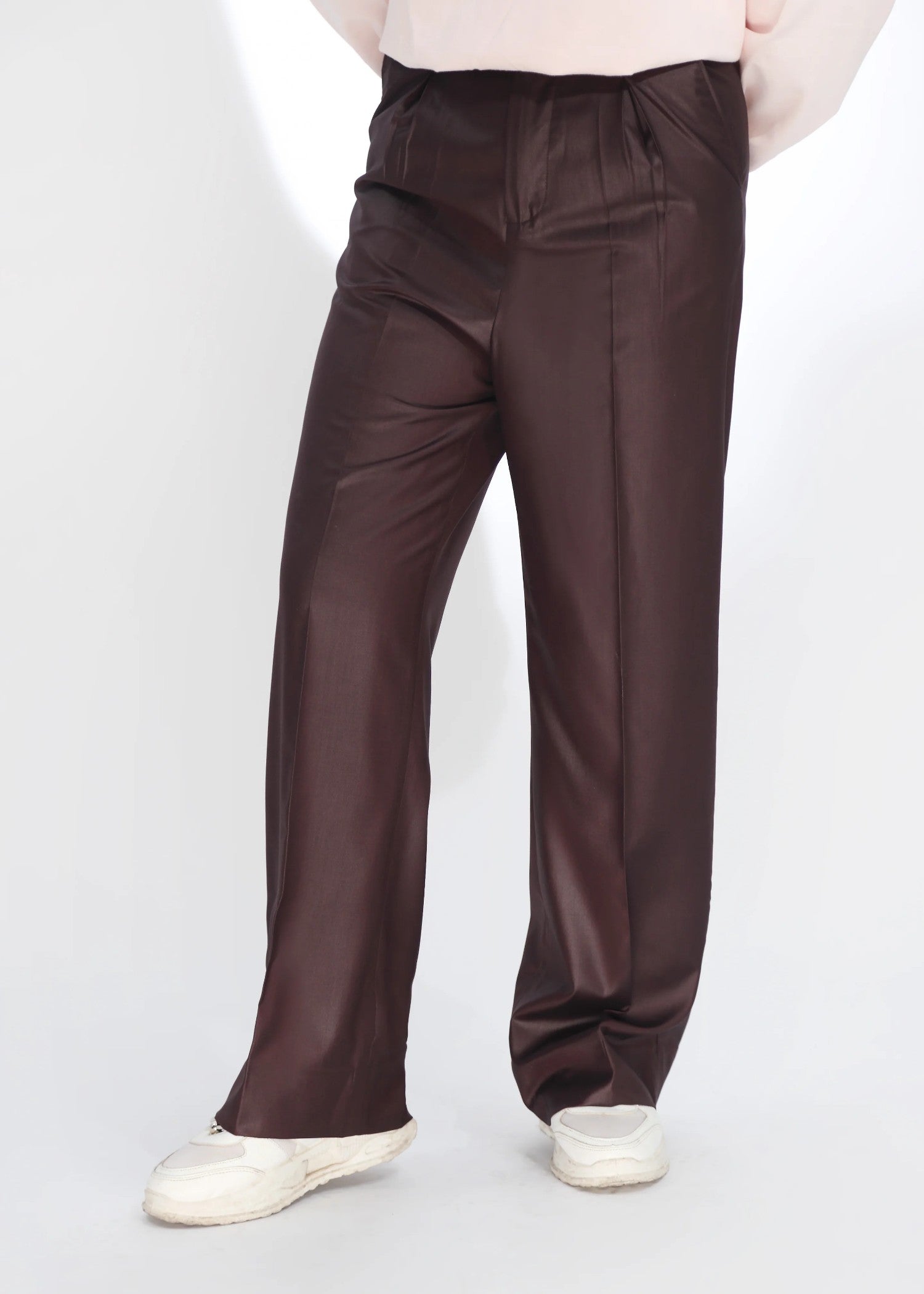 polycotton Pants in Burgundy
