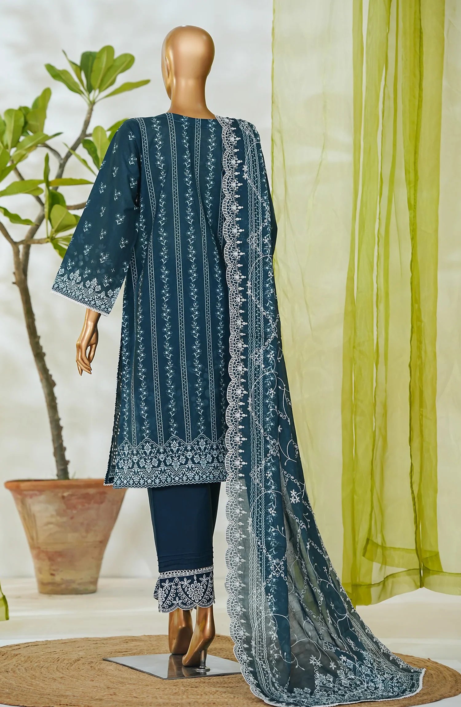 RTW White & White Embroidered Lawn – 4