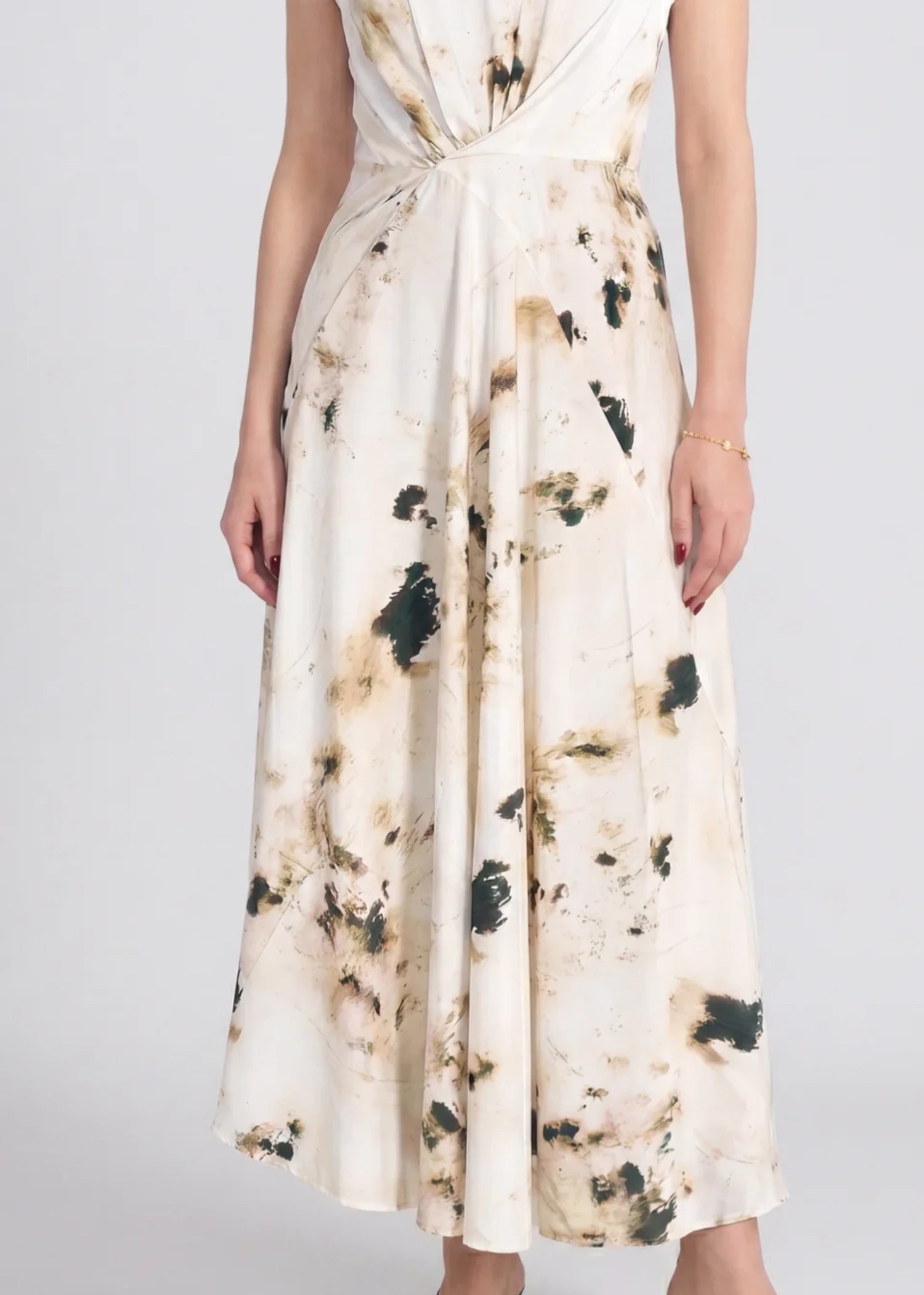 polyester Maxi in Ivory