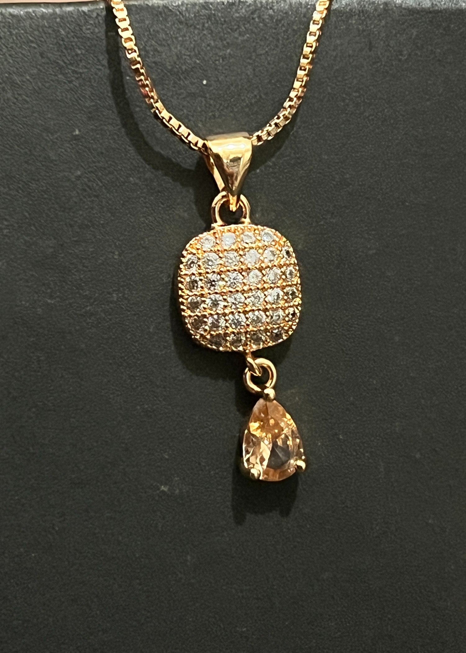 Necklace in Silver, golden orange Color by - Trendy Women Necklace HTN7665