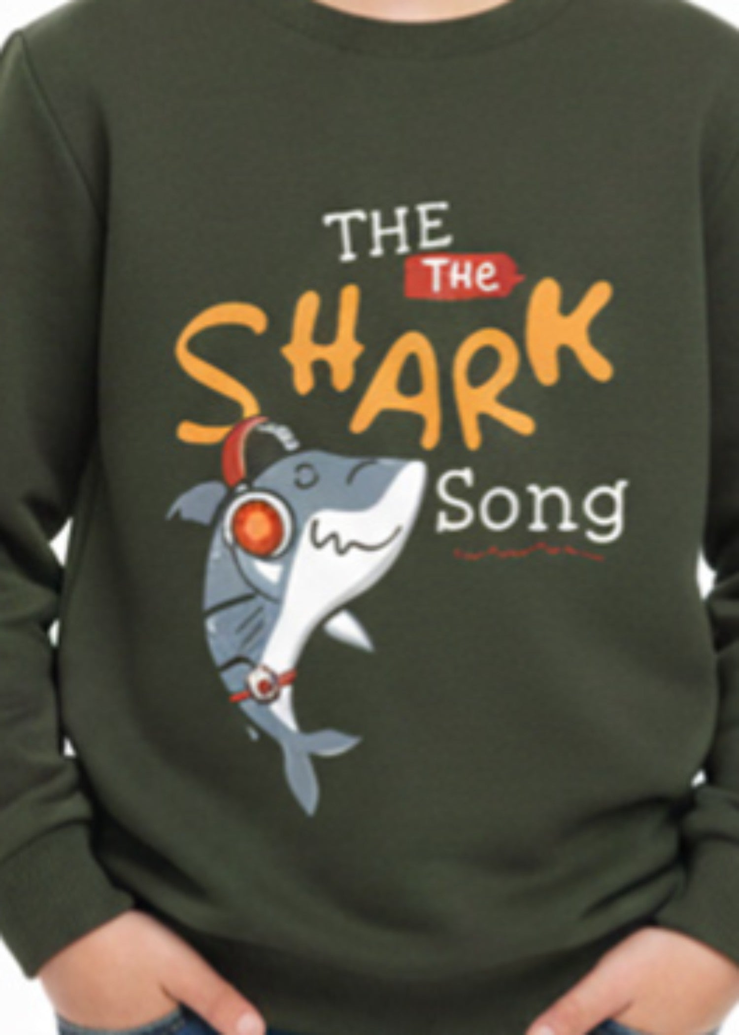 fleece Sweatshirt in Army green