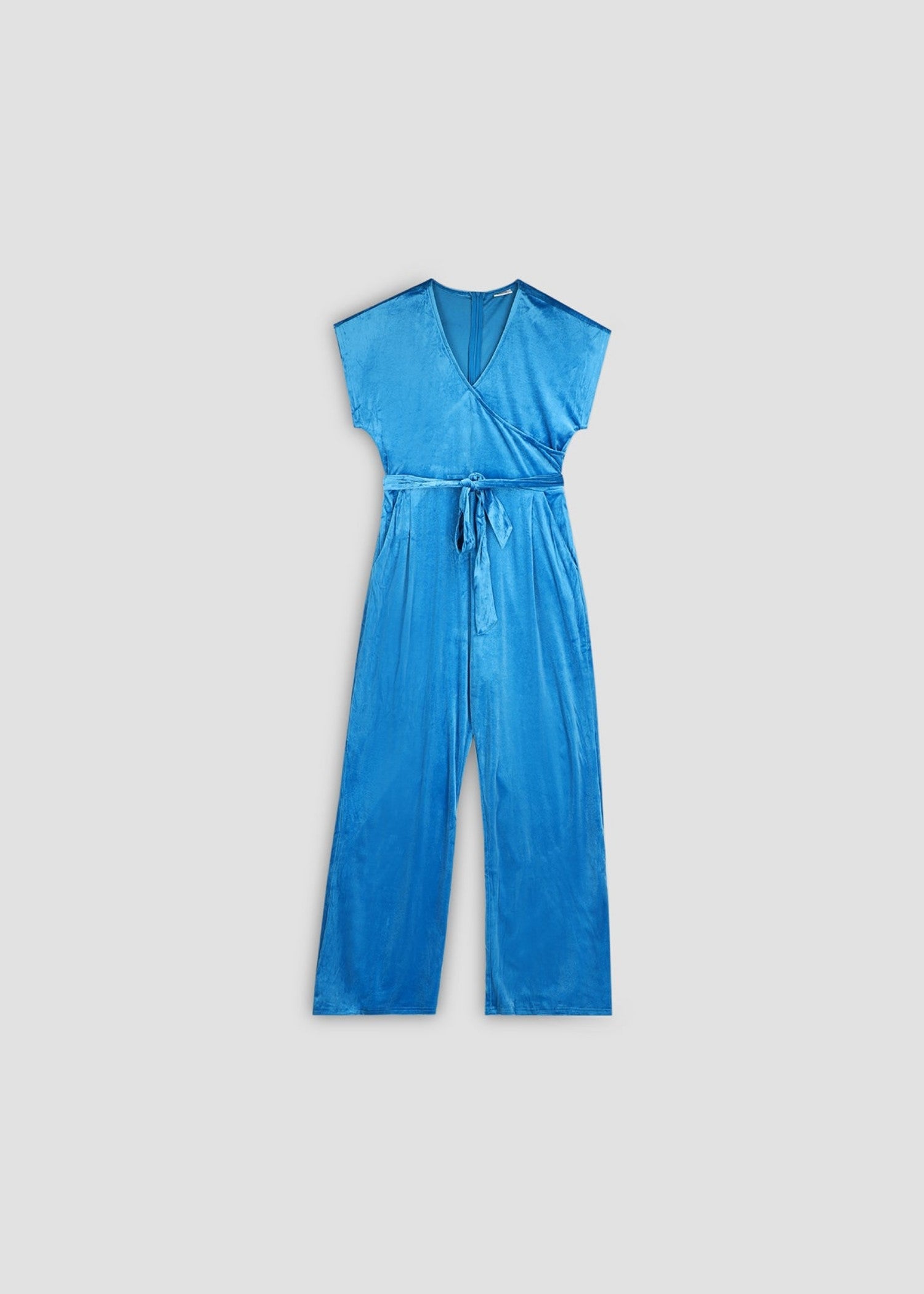 velvet Jumpsuit in Azure