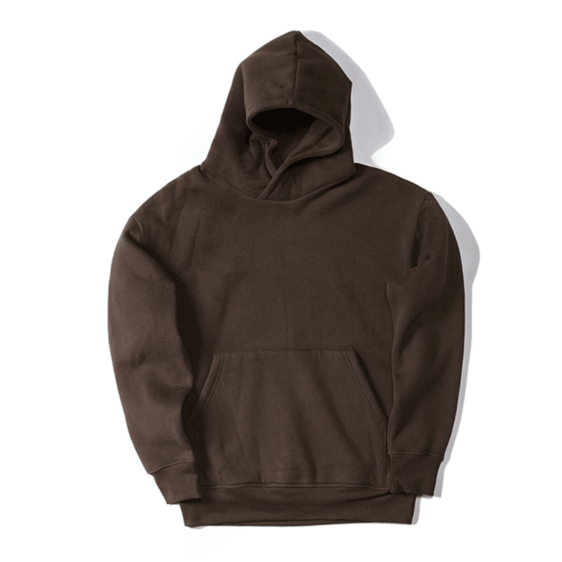 Hooded Solid Color Loose Fleece Hip-Hop Hooded Sweater