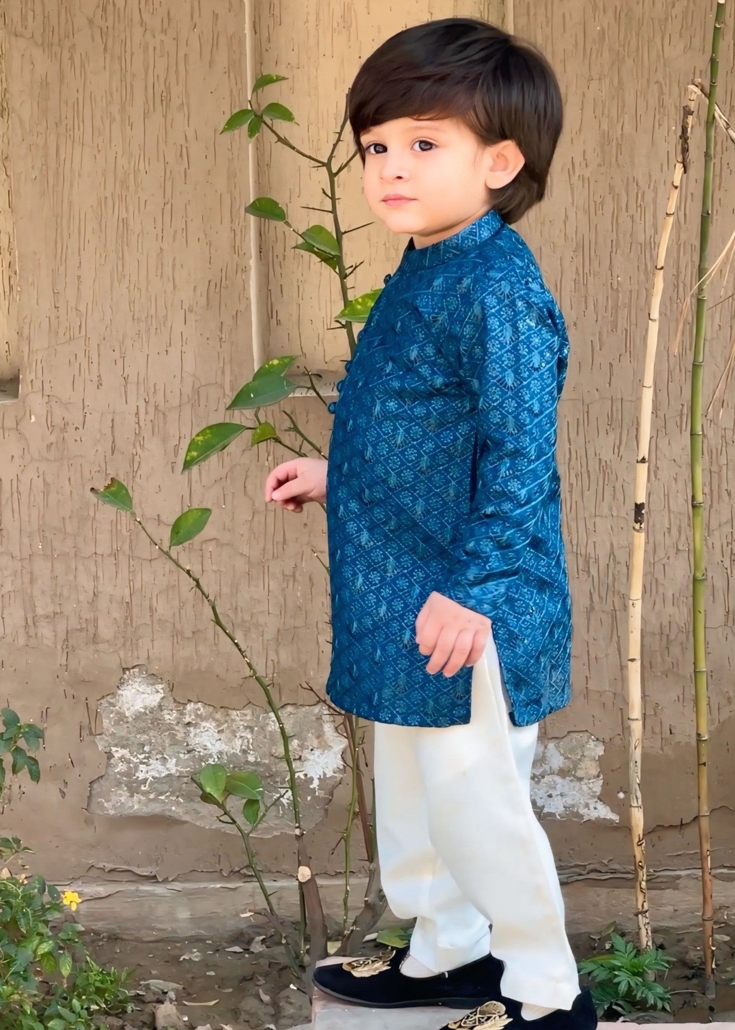 masuri Kurta in Blue