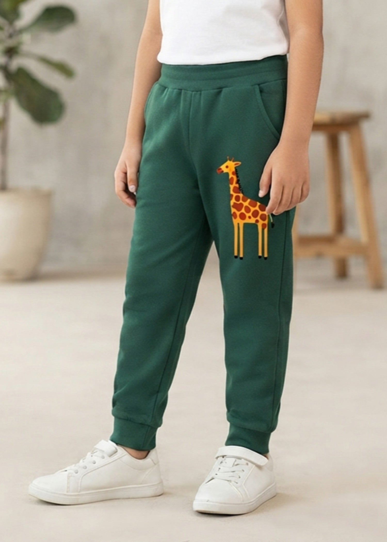 fleece Trousers in Green