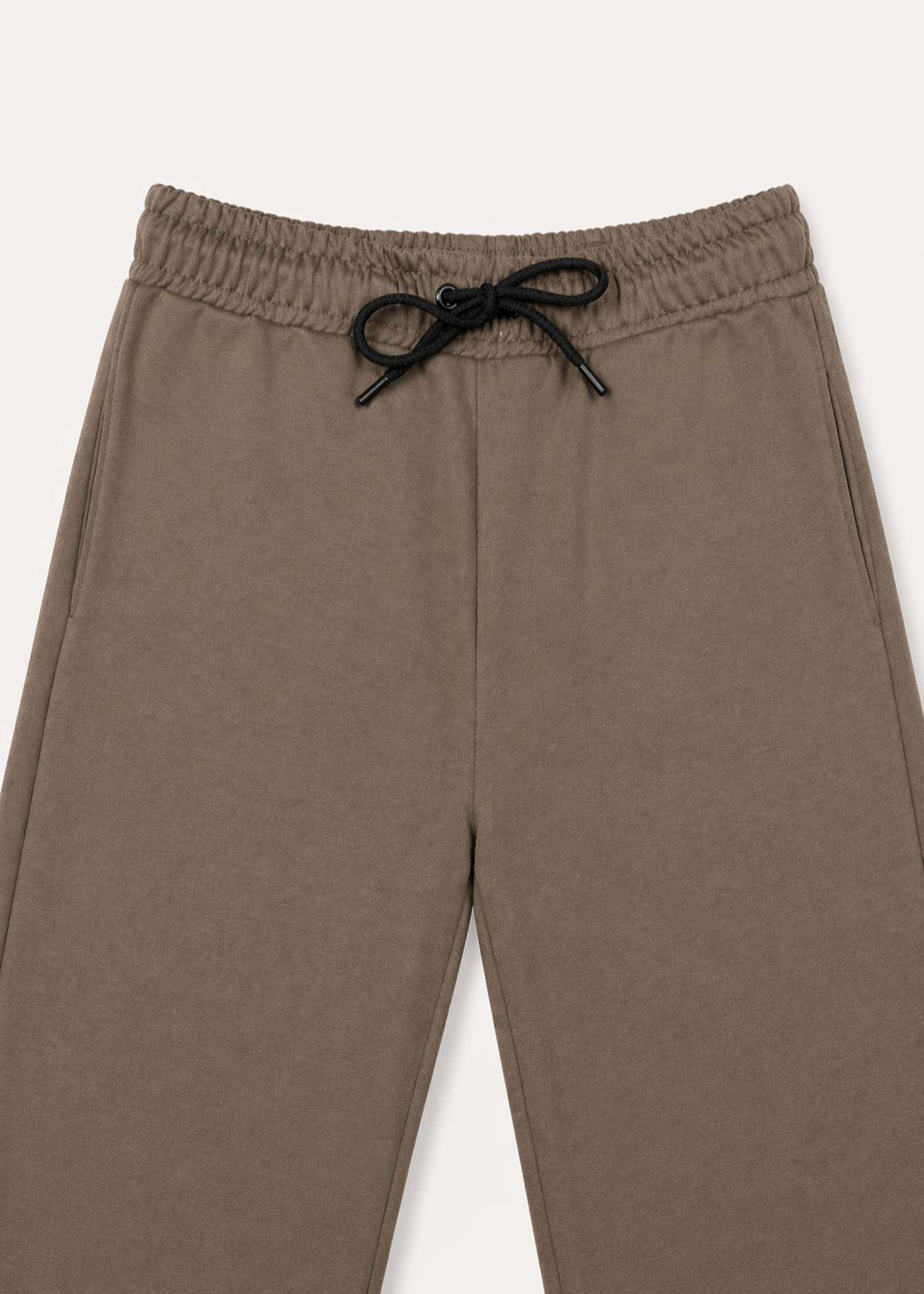 interlock knit Trousers in Brown
