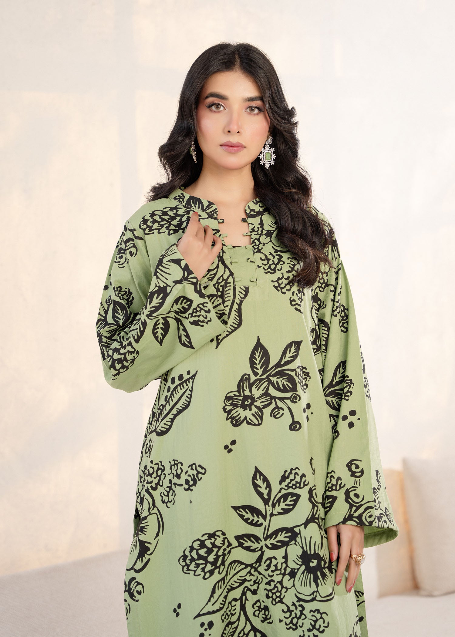 wool viscose Co Ord Sets in Pistachio green