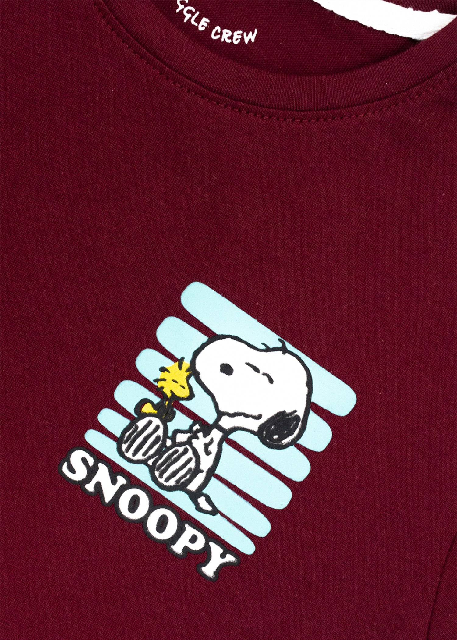 single jersey knit T Shirt in Blood red