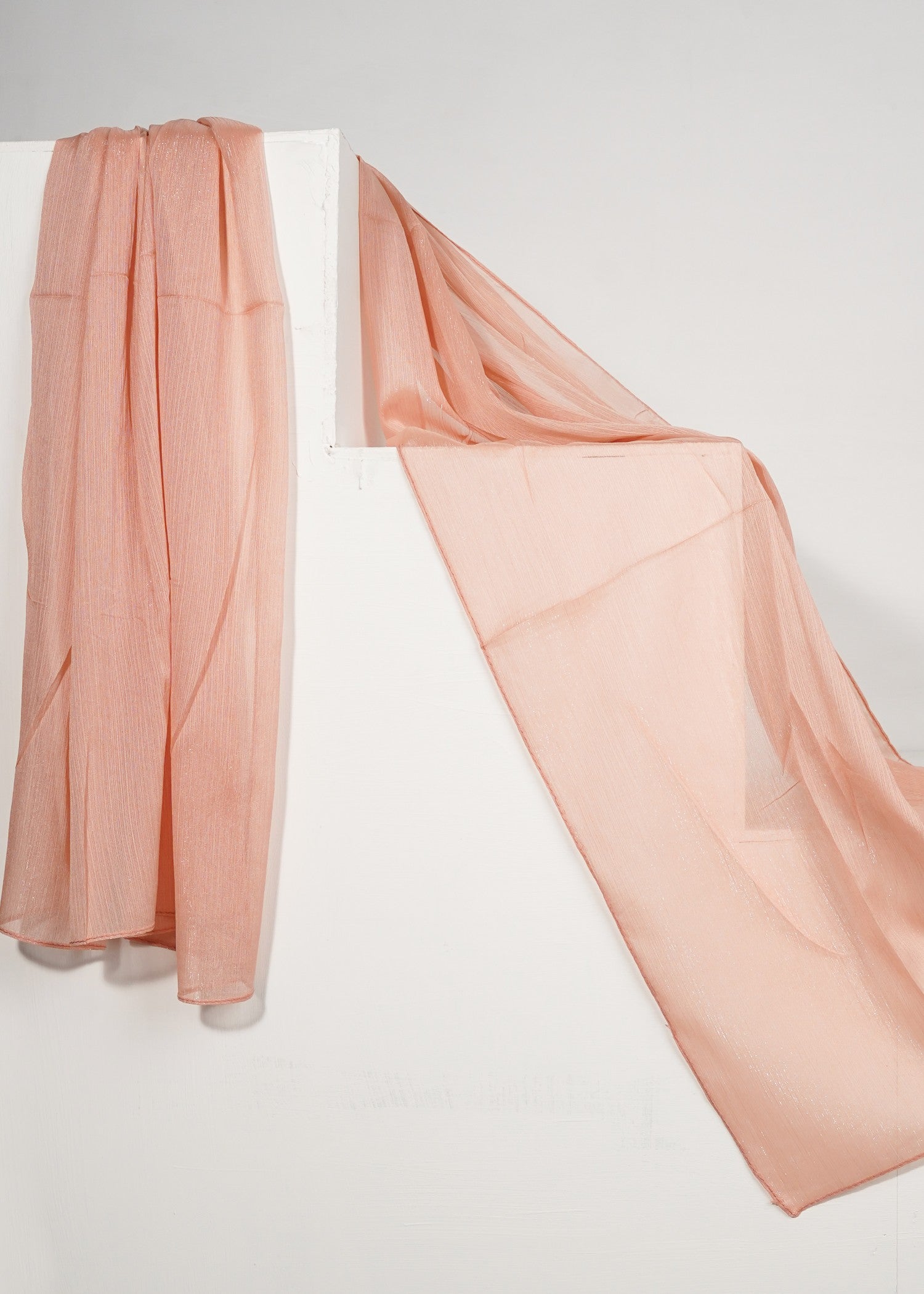 chiffon Hijab in Apricot orange