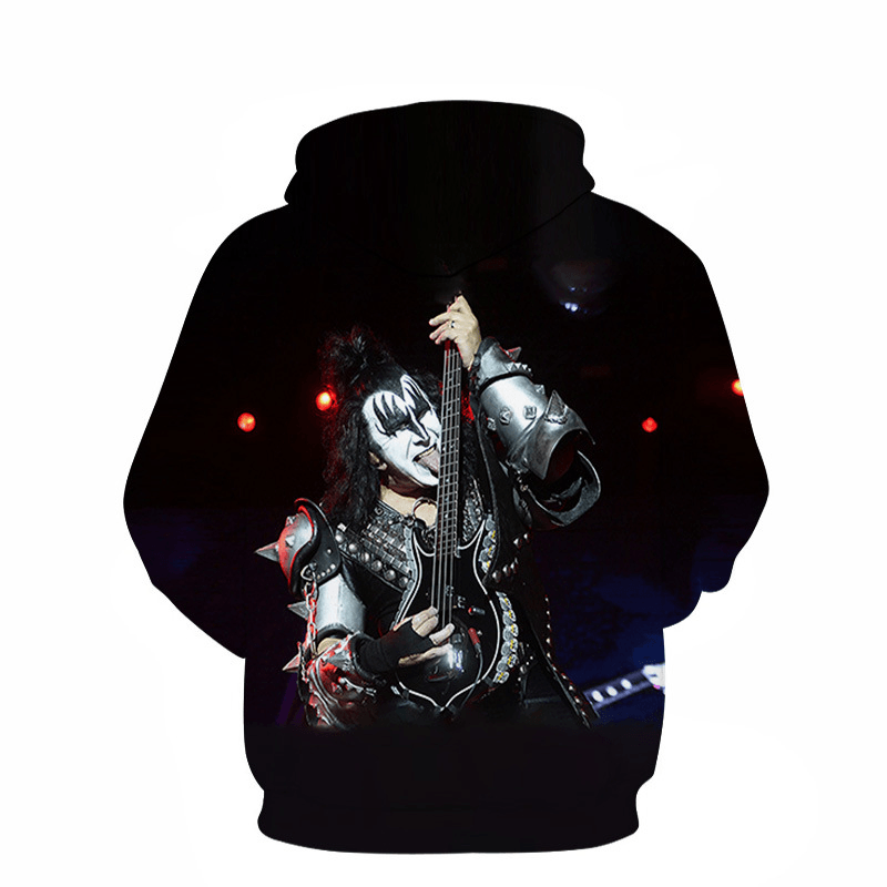 Digital Printed Couple Wear Loose Trendy Hoodie Baseball Uniform