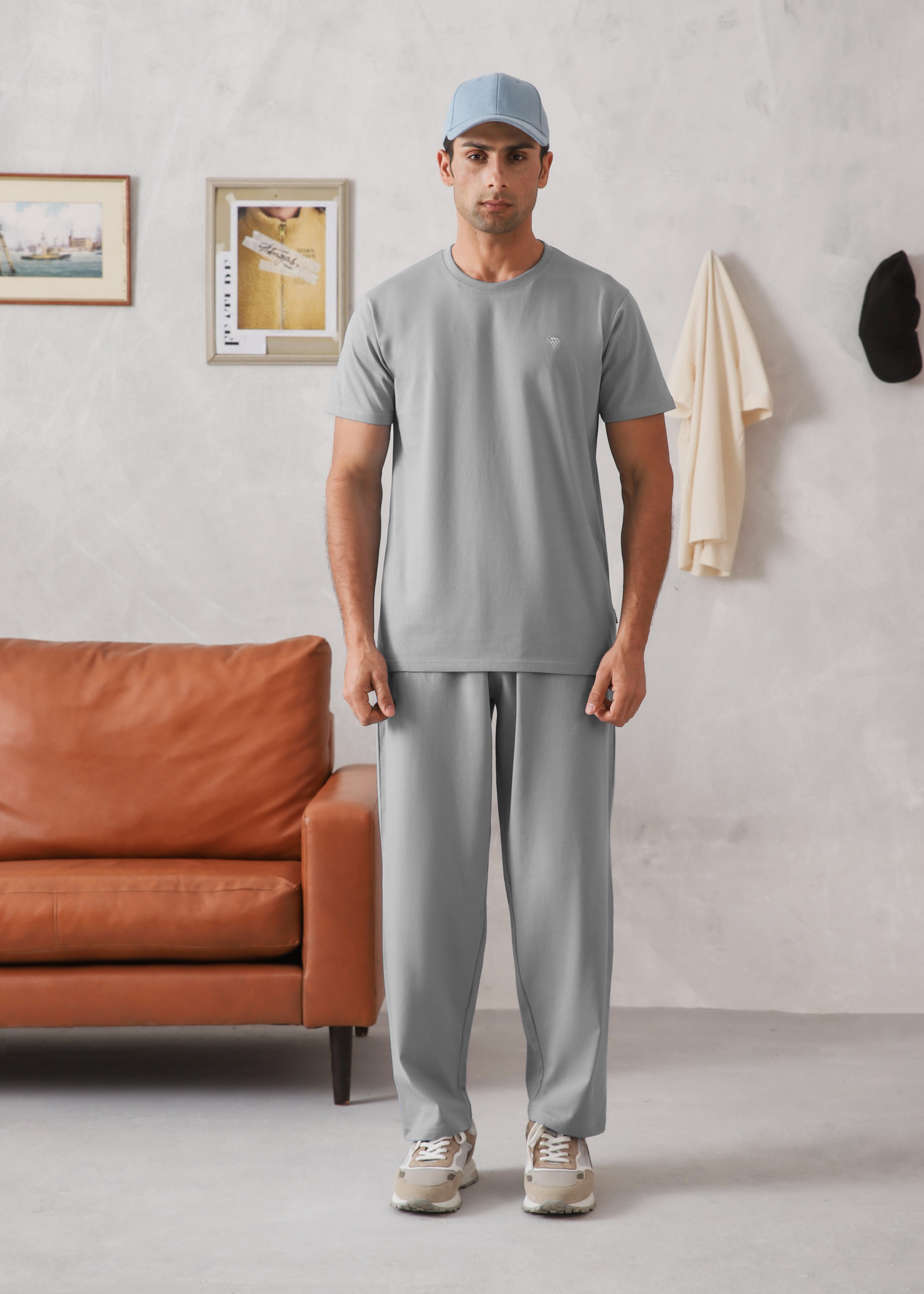 cotton Tracksuit in Ash grey