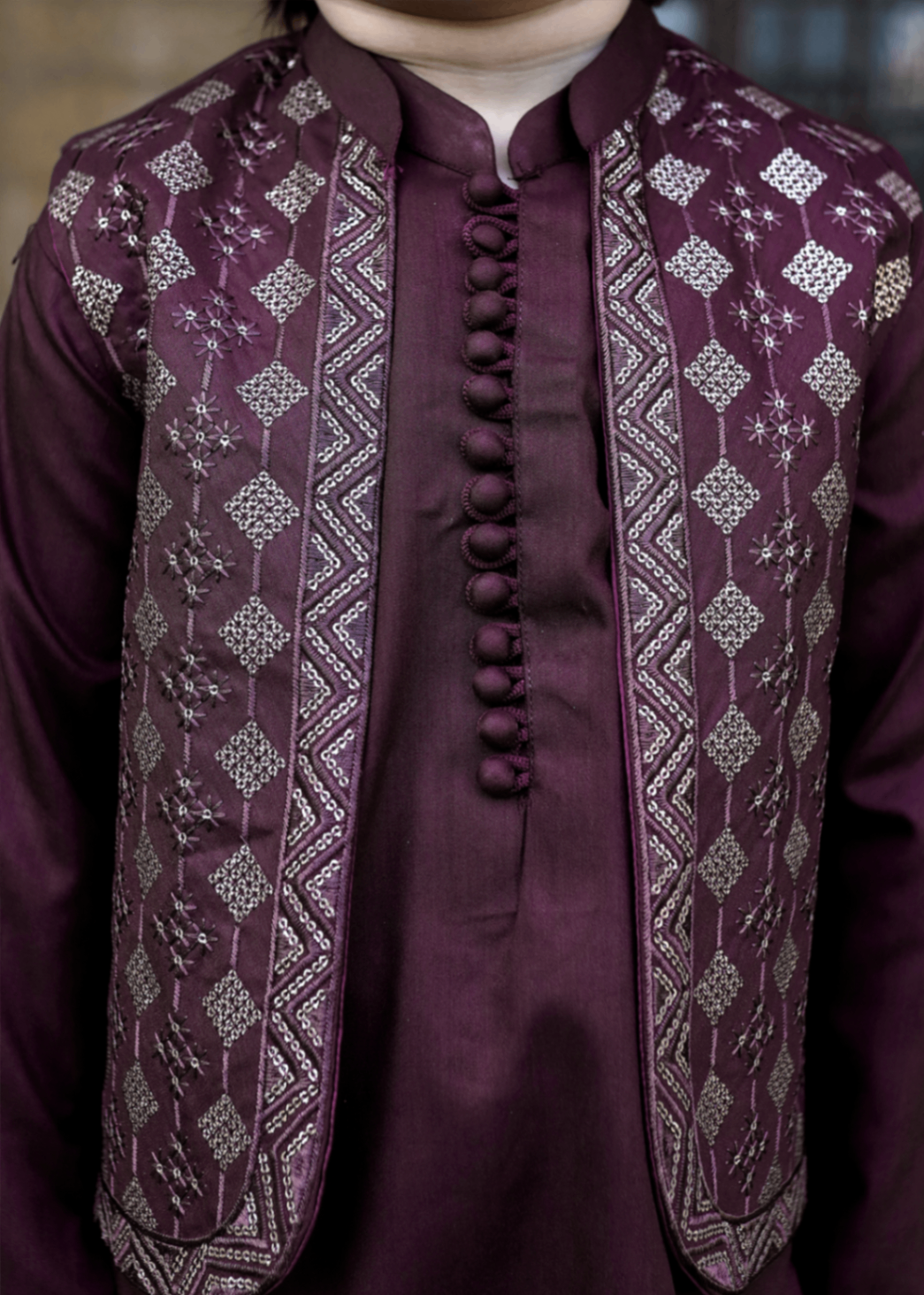 suiting Waistcoat in Maroon