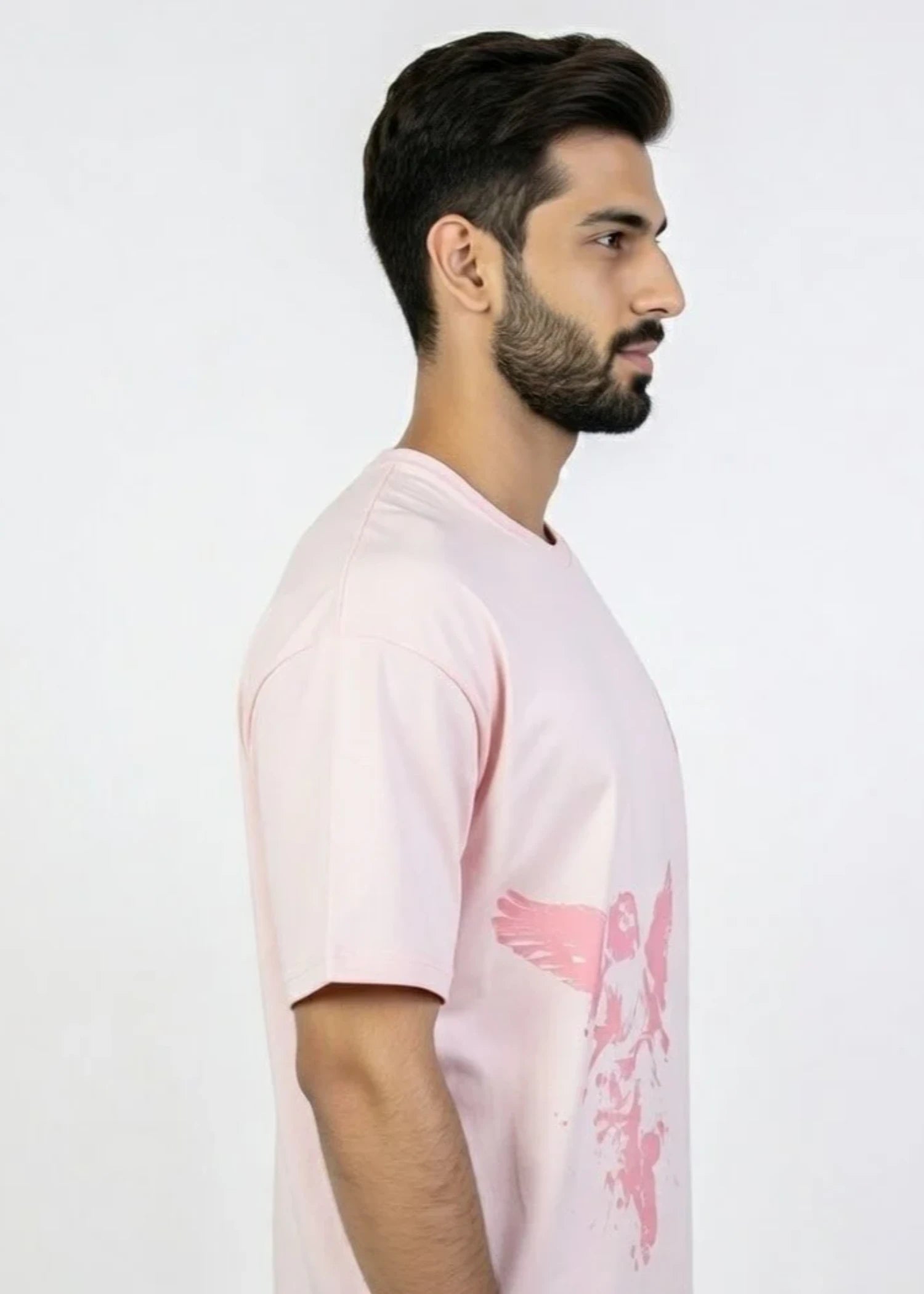 single jersey knit T Shirt in Pink by Sweat92