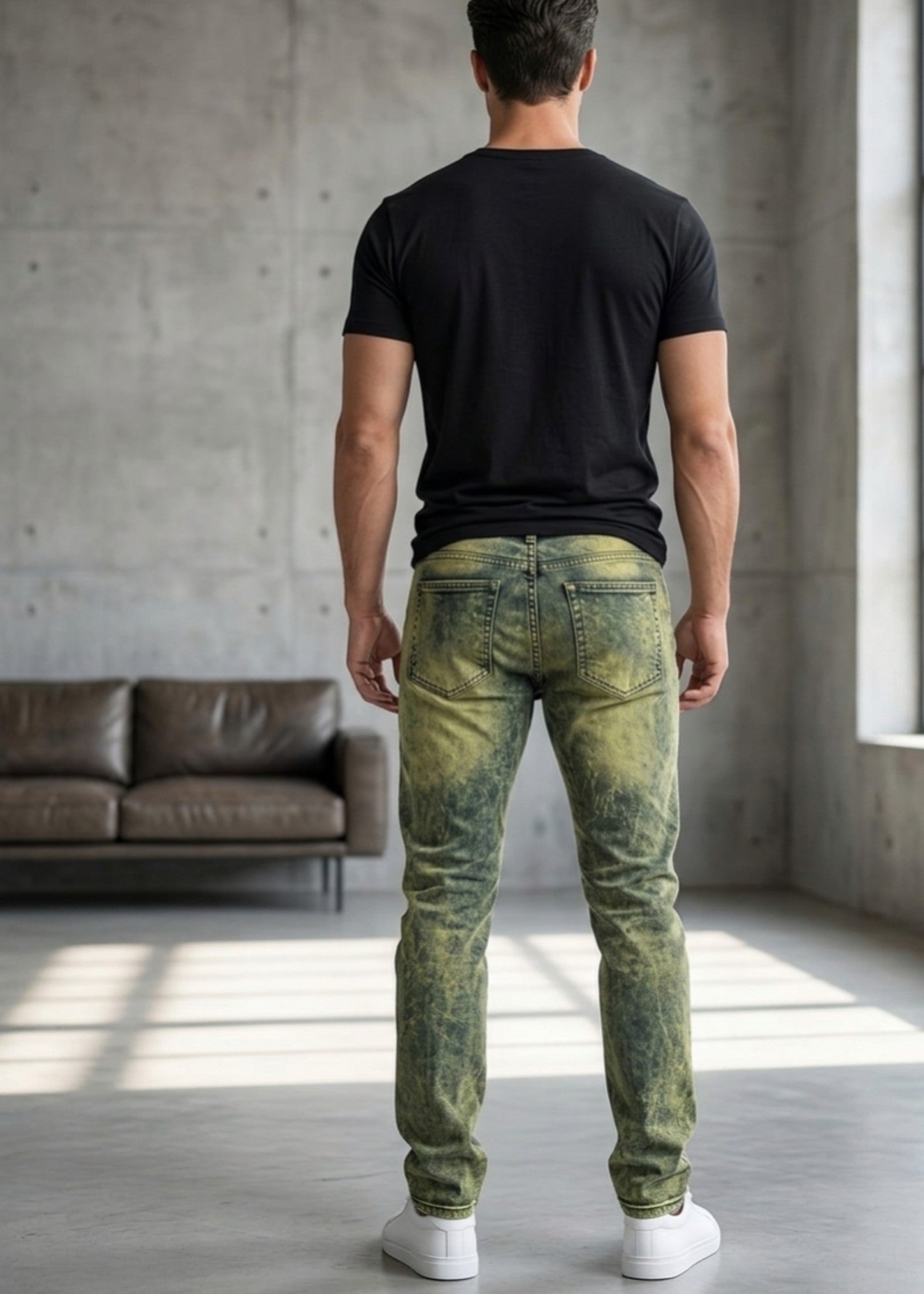 denim Jeans in Green