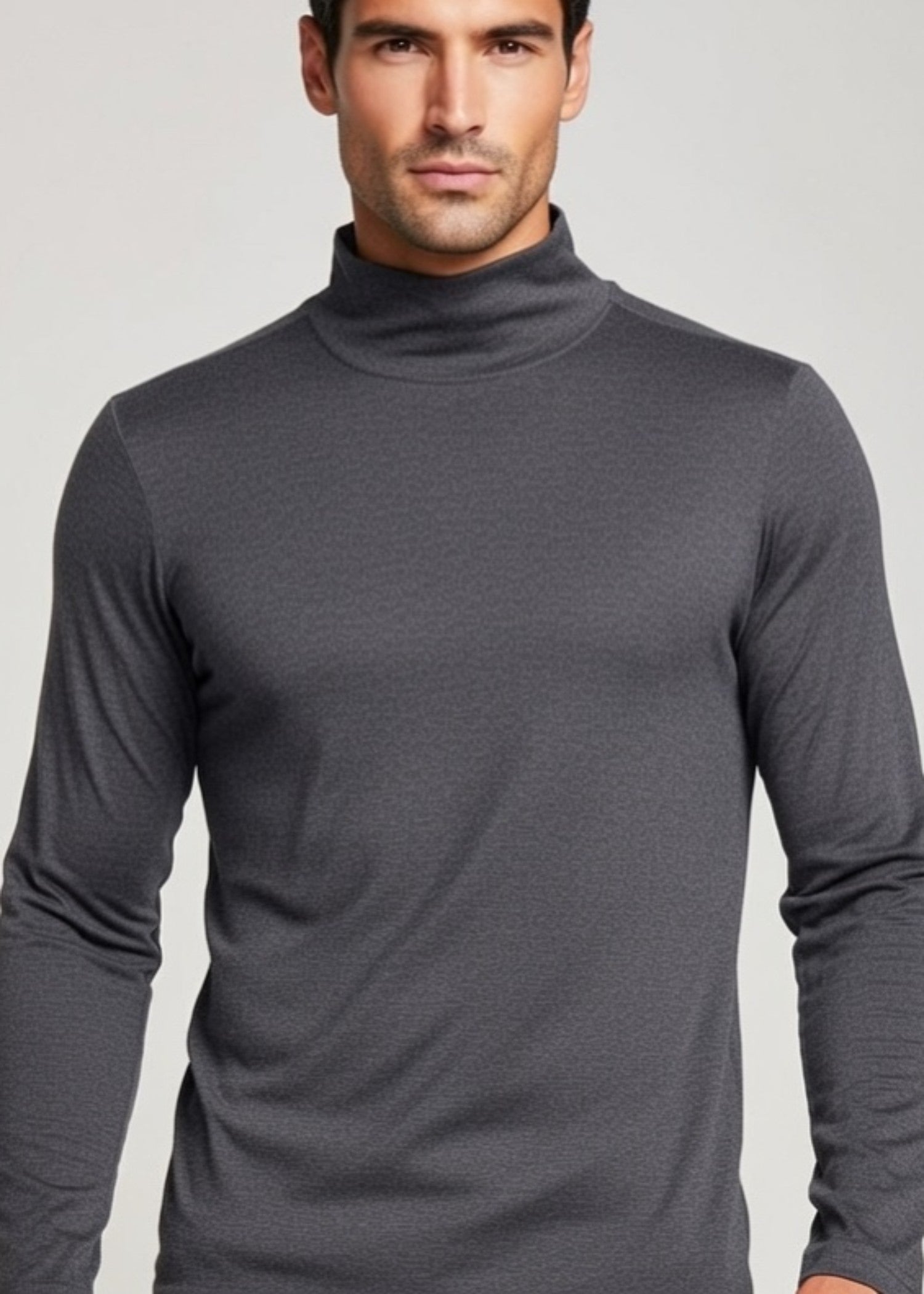merino wool Turtle Neck in Dark grey