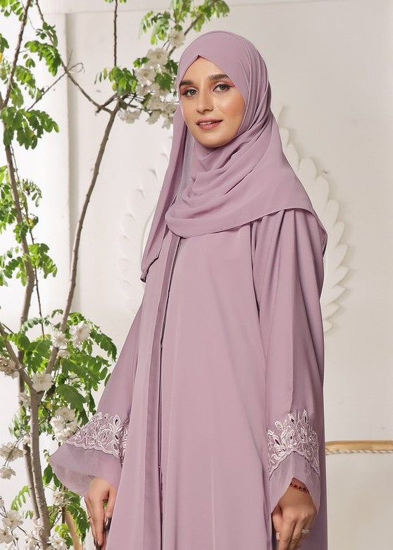 nidha Abaya in Lilac