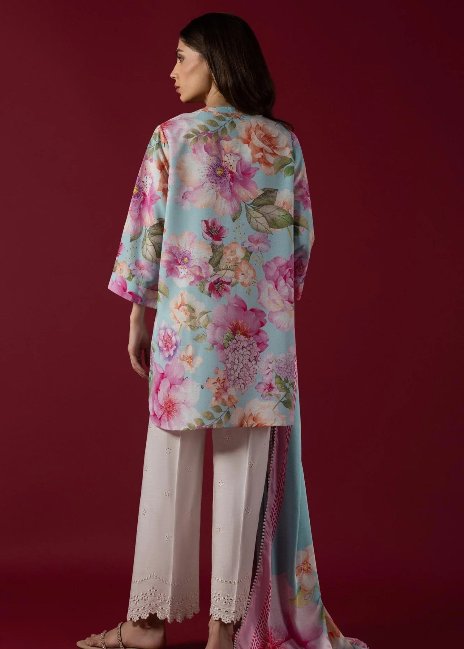 cambric Kurti in Multi